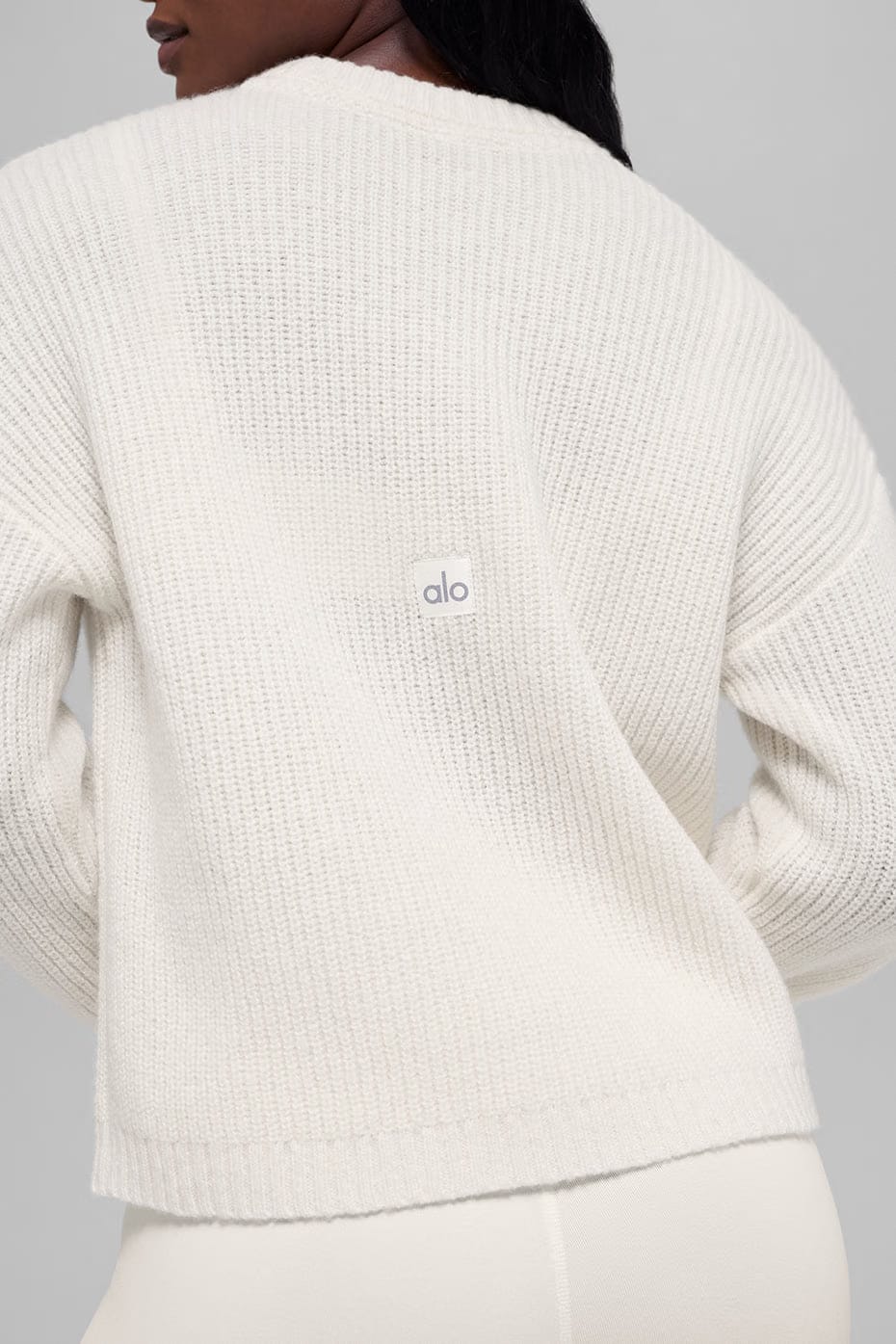 Wool Cashmere Ribbed Noble Crewneck Sweater