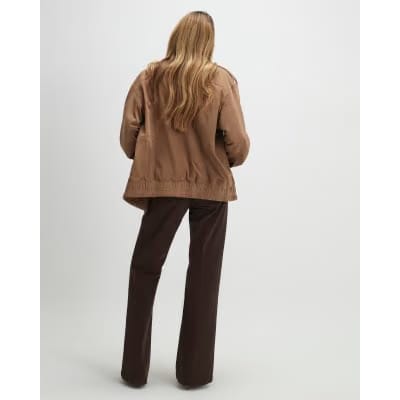 Brown Mid Rise Bootcut Jeans