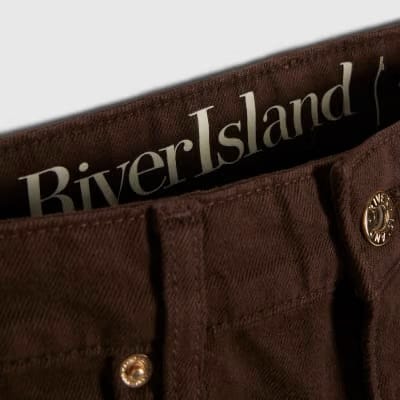 Brown Mid Rise Bootcut Jeans