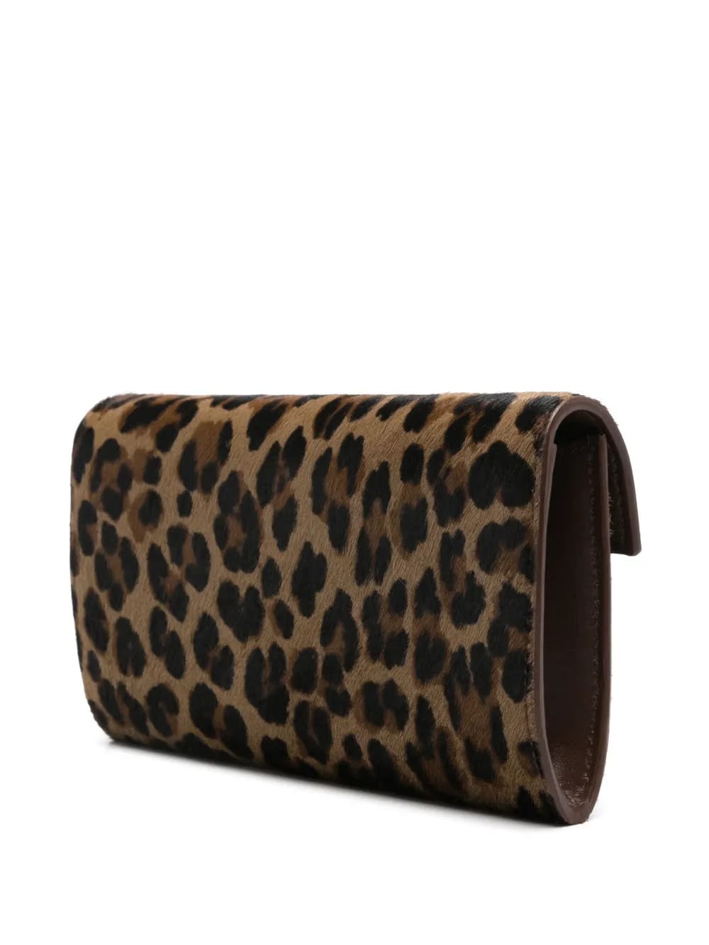 leopard-print clutch bag