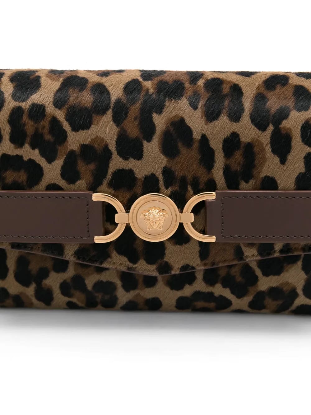 leopard-print clutch bag