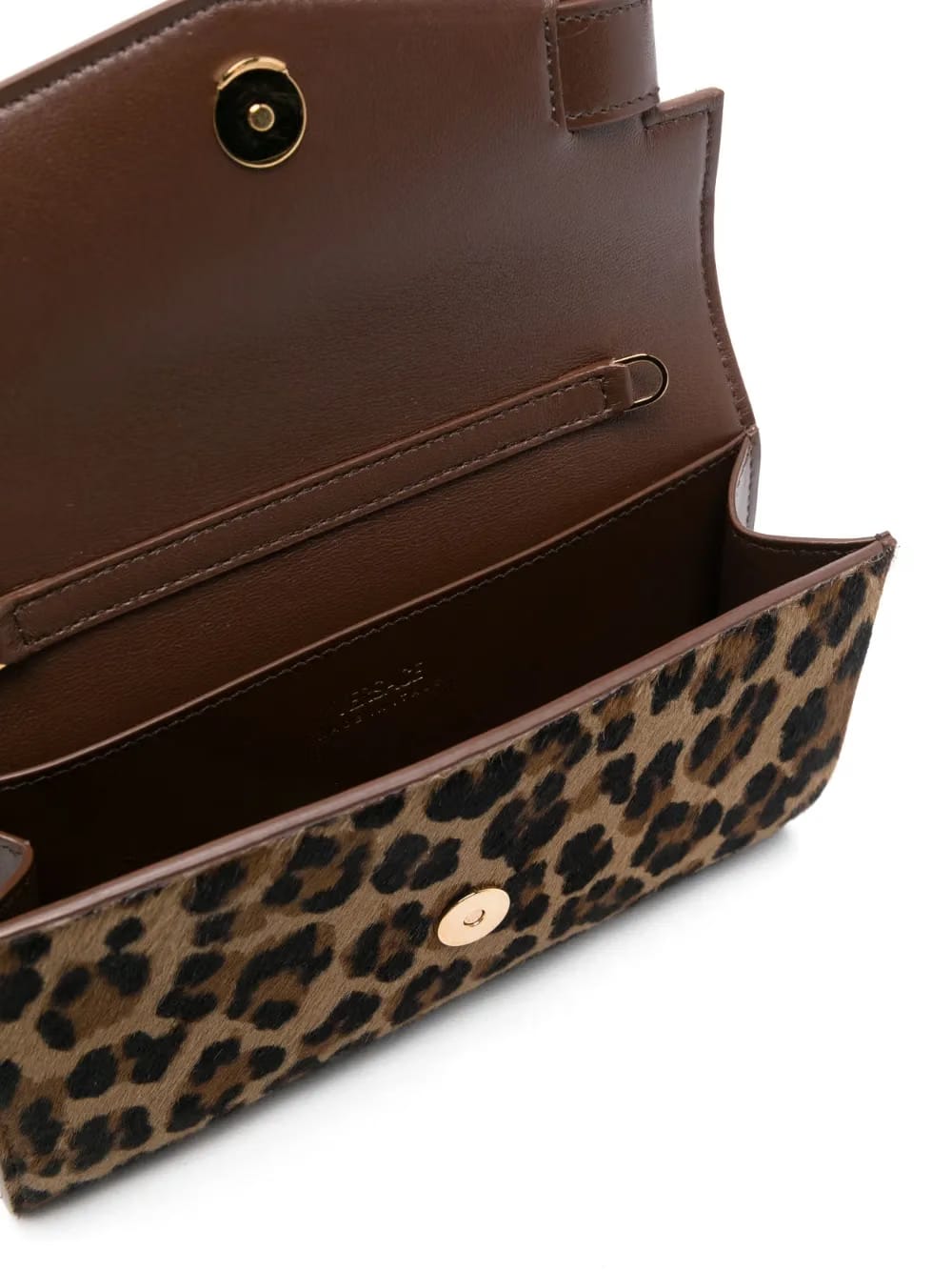 leopard-print clutch bag