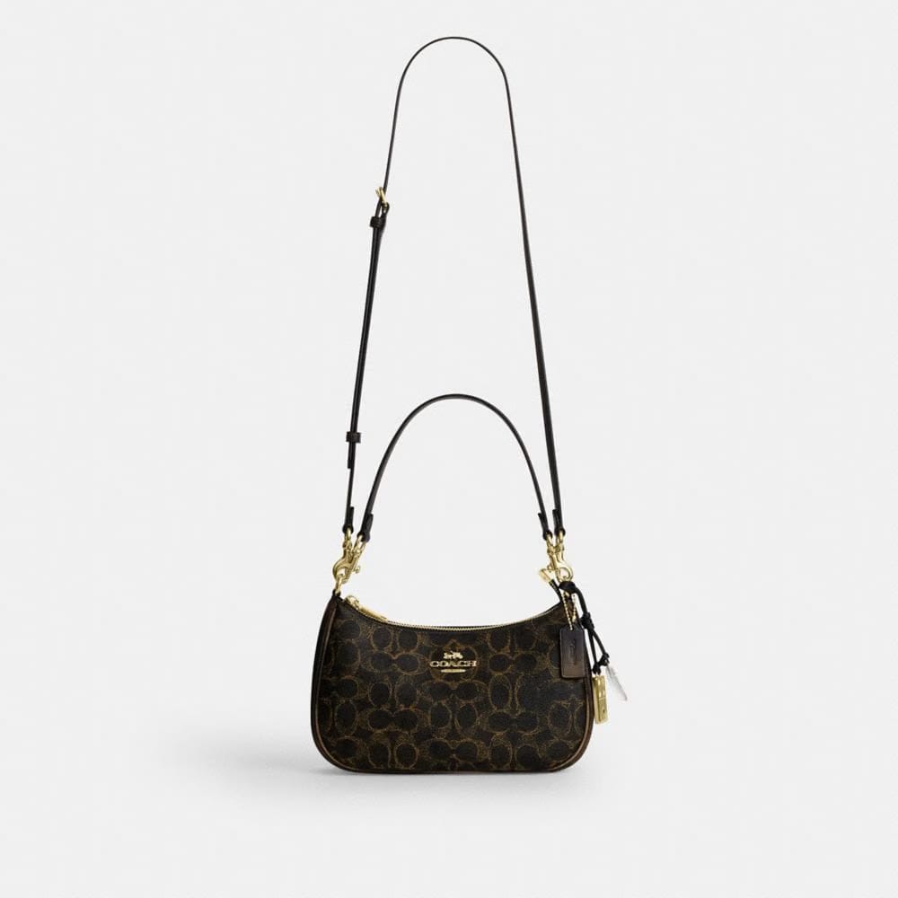 Teri Shoulder Bag In Loved Signature Canvas With Charms
