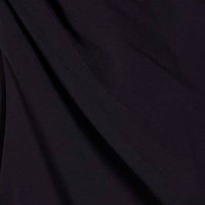 Black Sleeveless Slash Neck Top