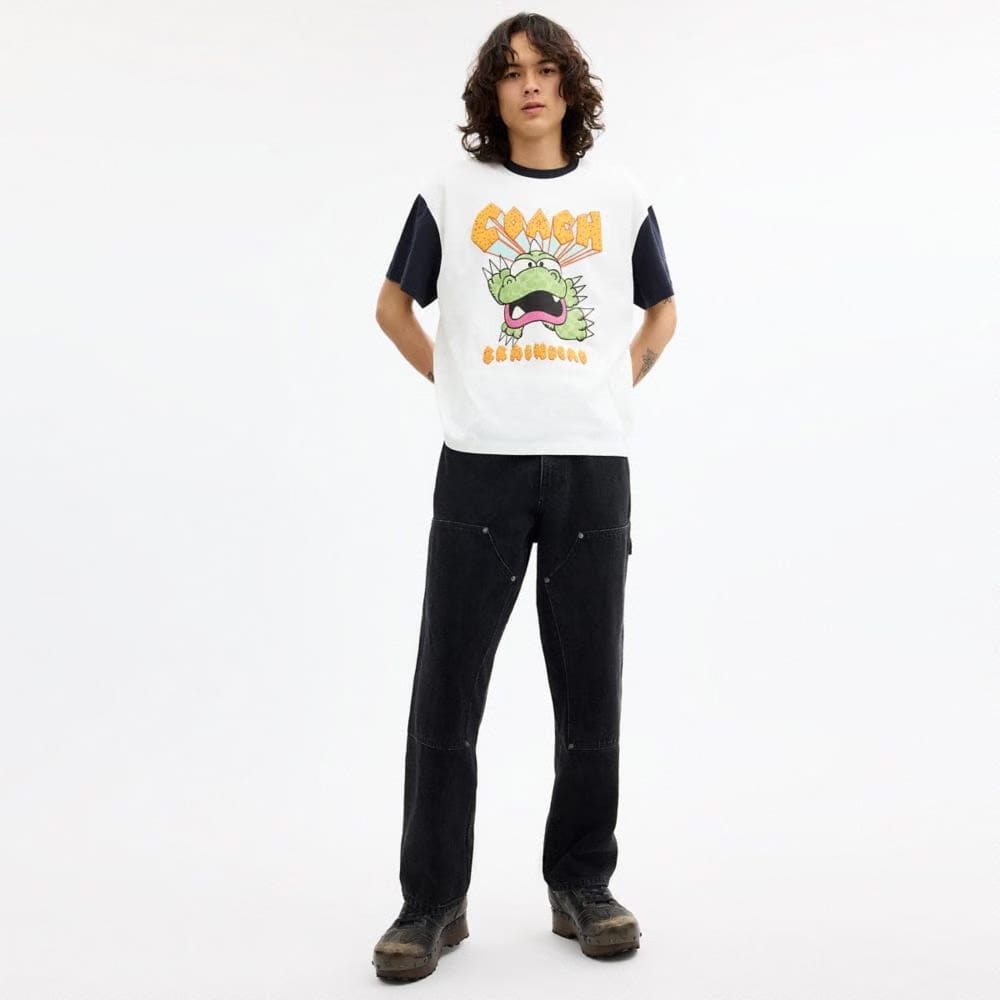 Coach Coach | Brain Dead Zilly Dino T-Shirt White