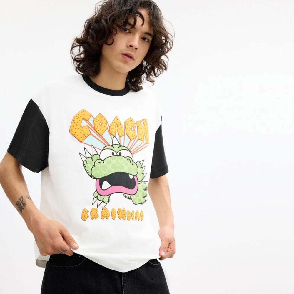 Coach Coach | Brain Dead Zilly Dino T-Shirt White