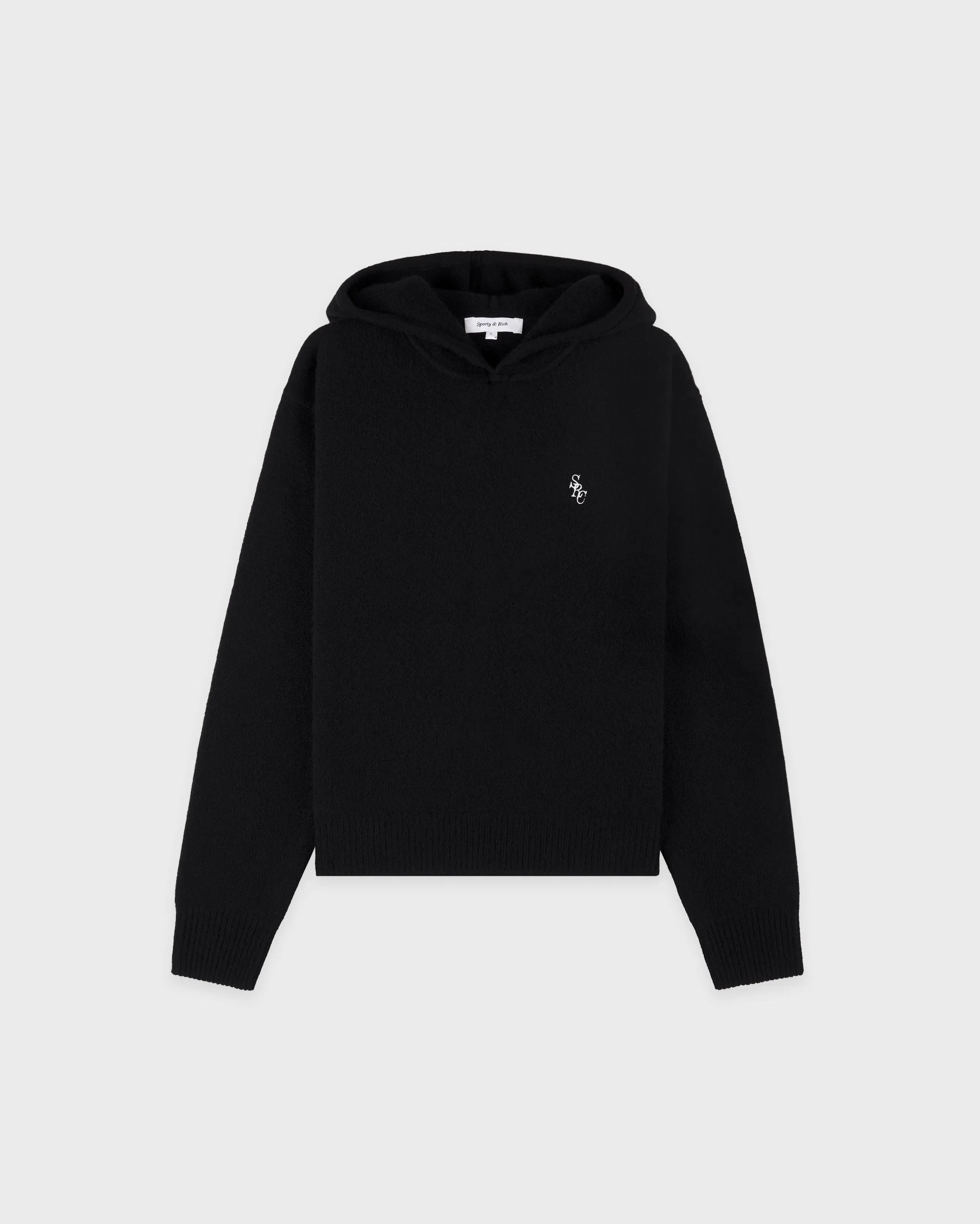 SRC Cashmere Hoodie - Black/White