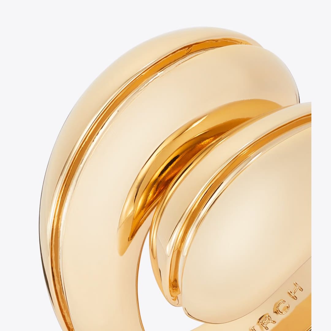Tory Burch Pierced Ring Light Brass