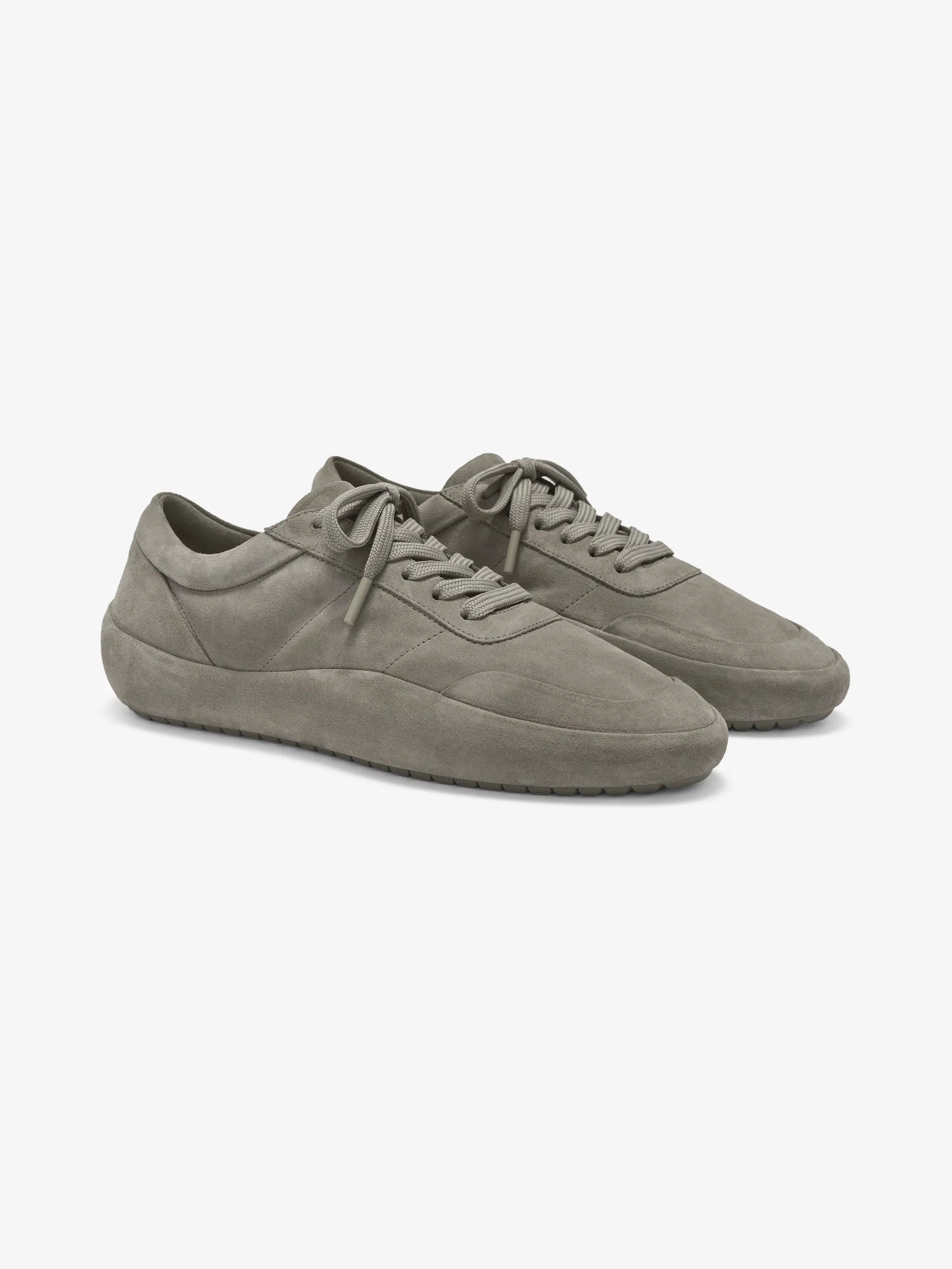 Essentials Suede Lace Up Runner Taupe