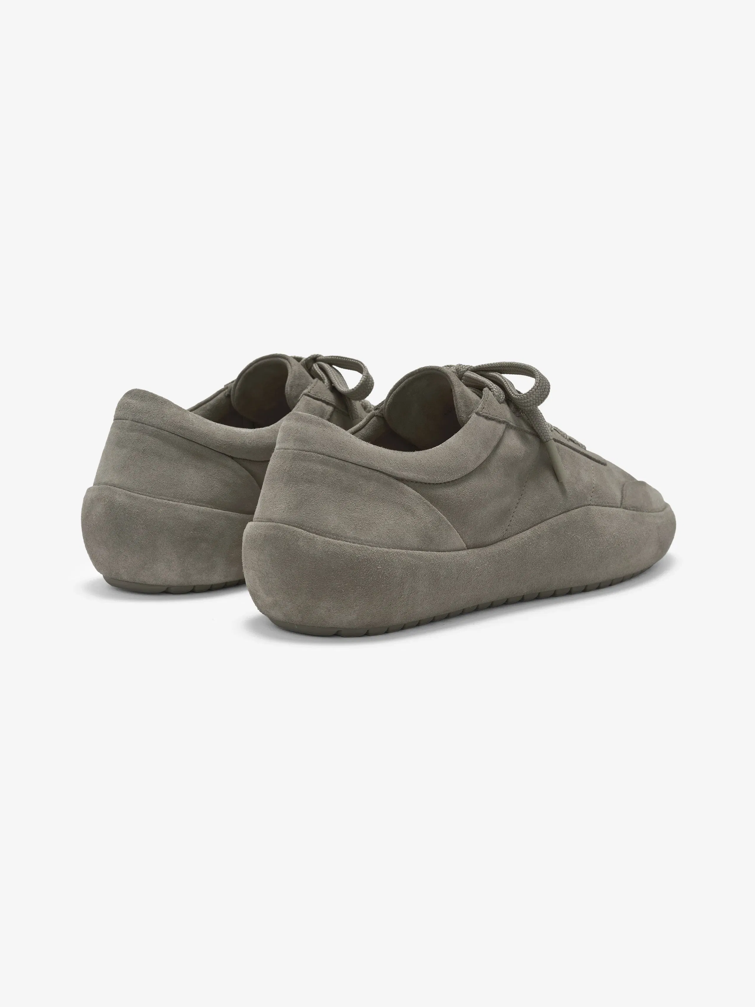 Essentials Suede Lace Up Runner Taupe