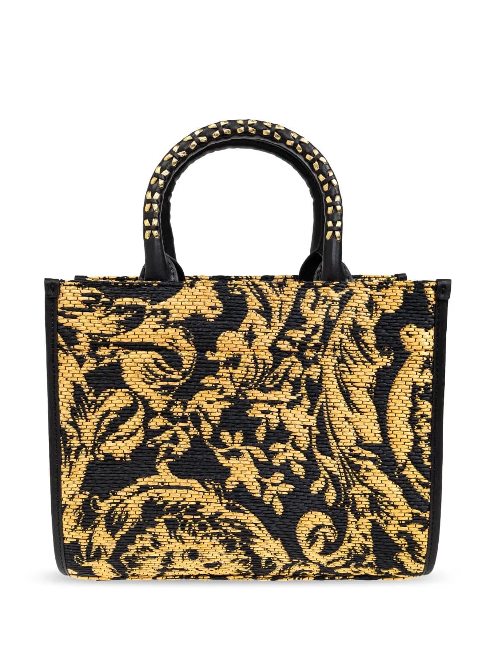 small Barocco Athena raffia tote bag
