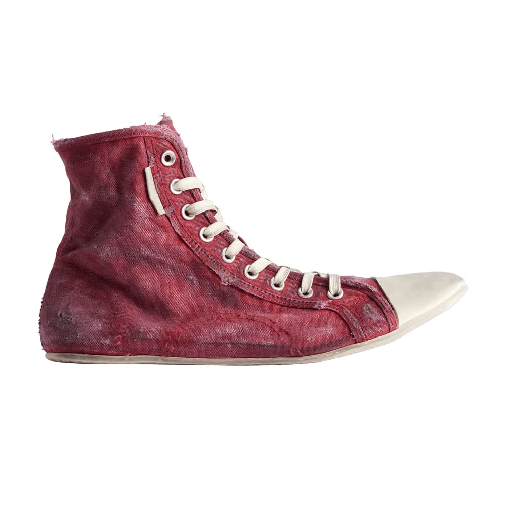 Balenciaga Paris Ultra Flat High Worn-Out Red