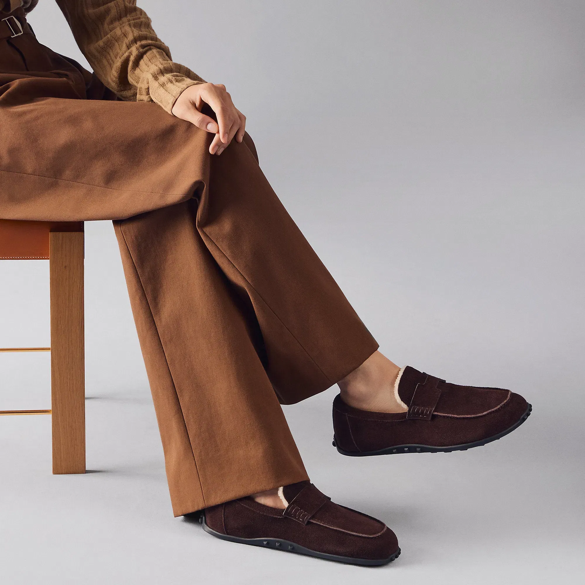 Hermes Lazy Loafer Noir