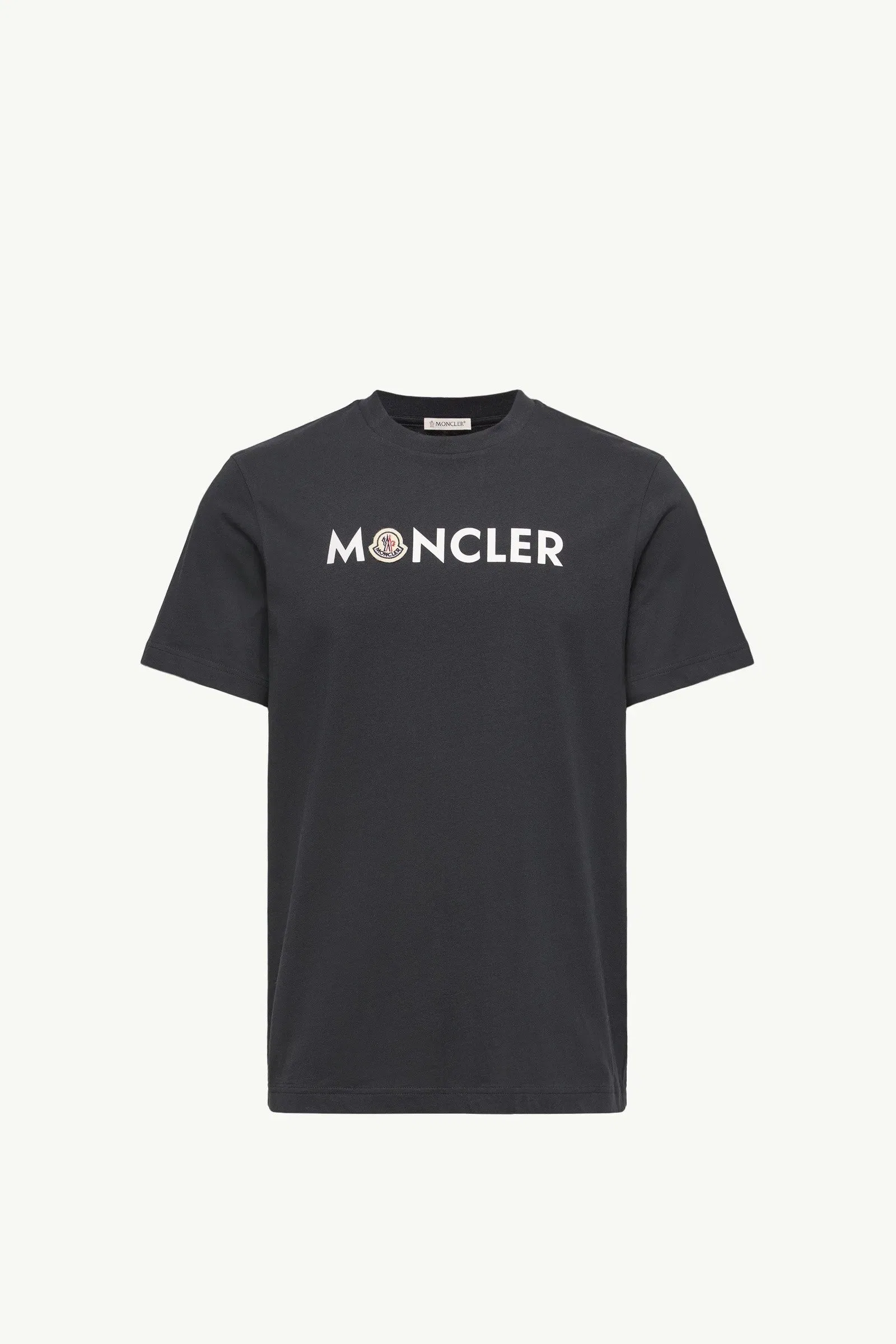 Moncler Logo Cotton T-Shirt Dark Blue Dark Blue