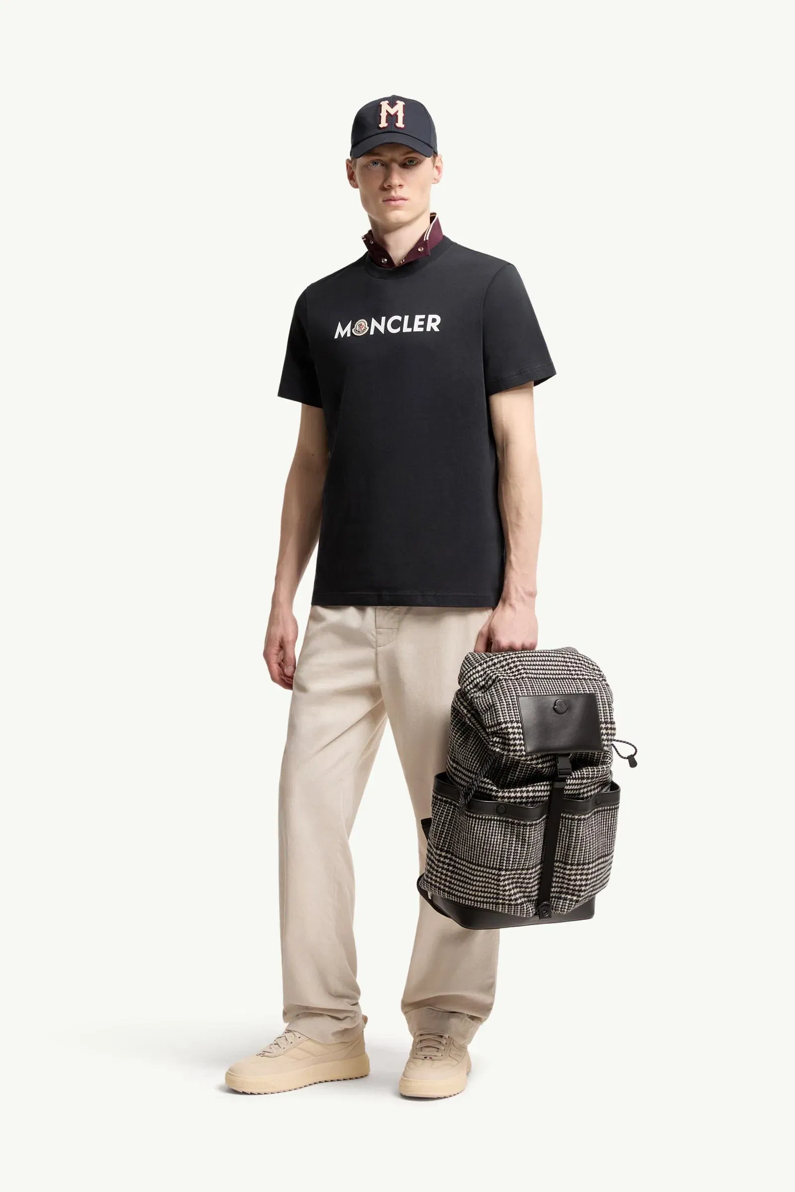 Moncler Logo Cotton T-Shirt Dark Blue Dark Blue