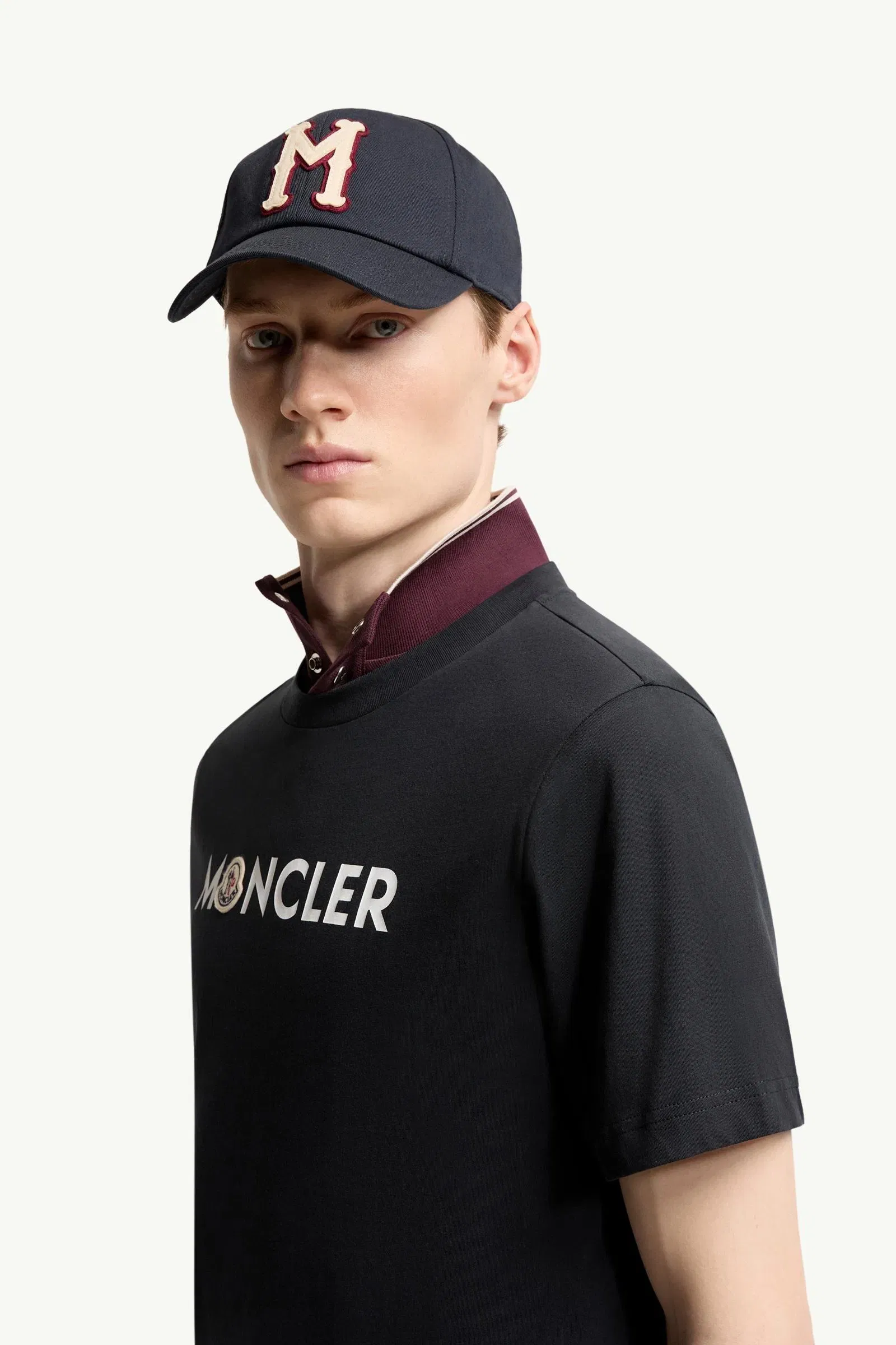 Moncler Logo Cotton T-Shirt Dark Blue Dark Blue