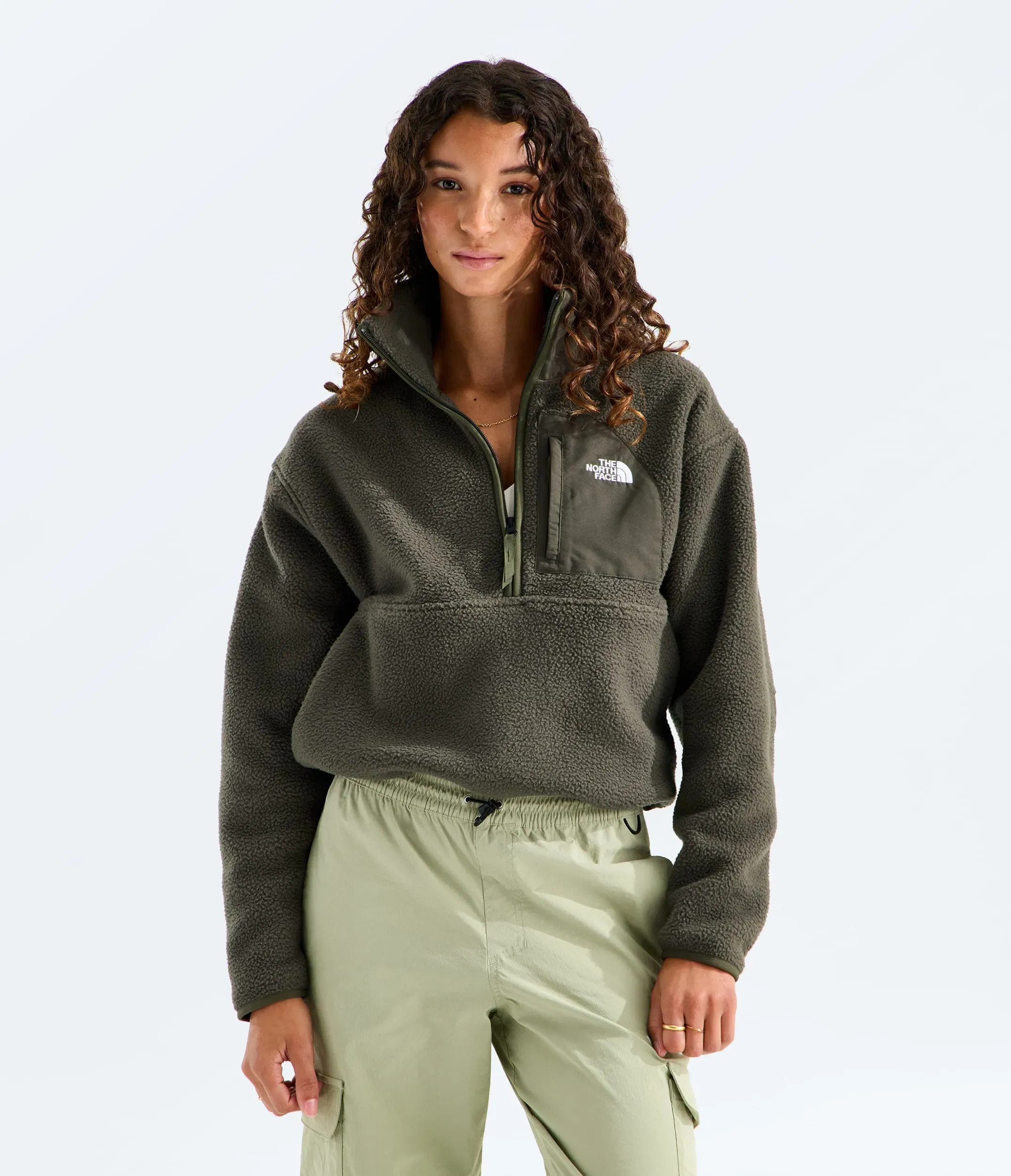 The North Face Women’s Yumiori Off Peak ½-Zip Jacket New Taupe Green