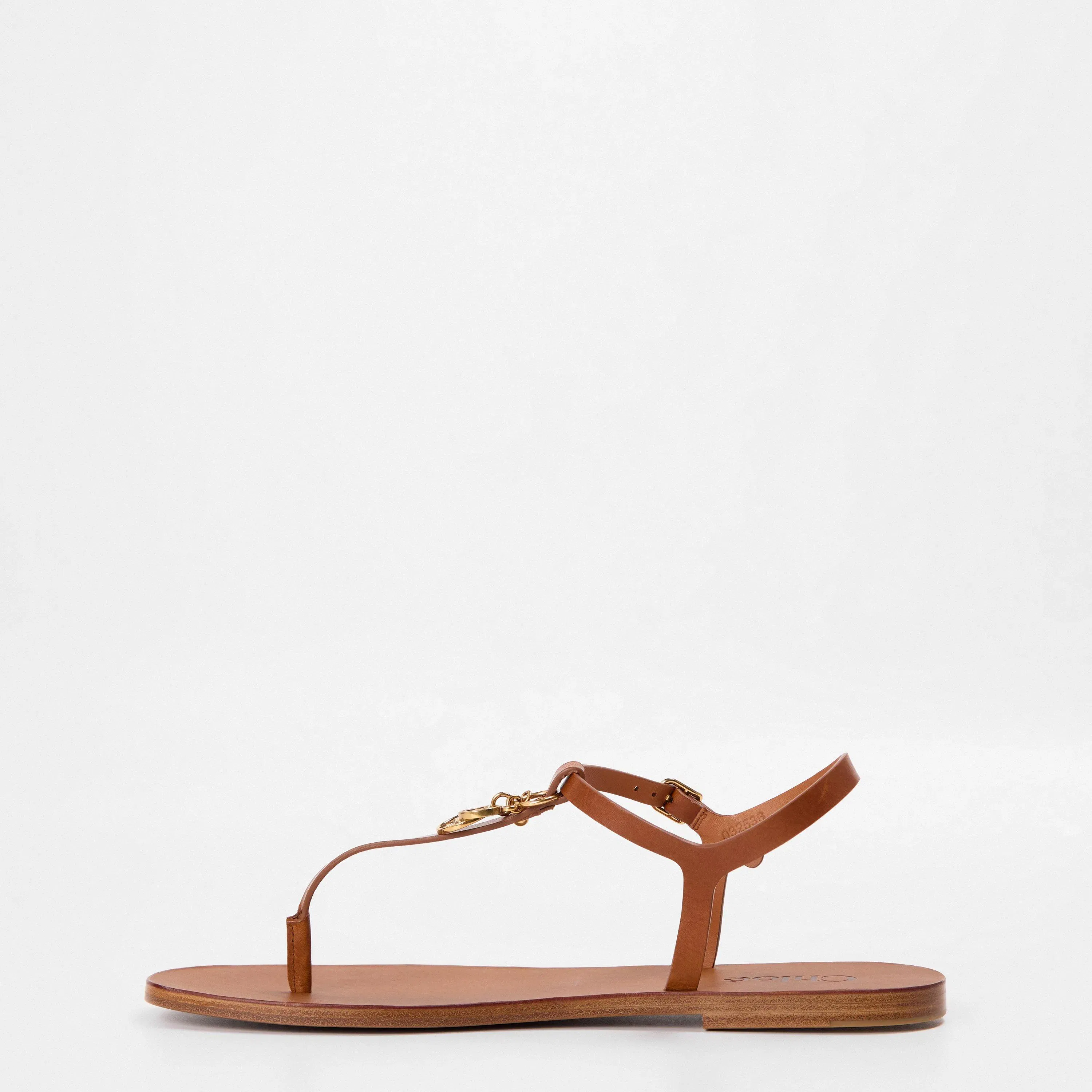 's Charms Adjustable Ankle Strap Flat Sandals