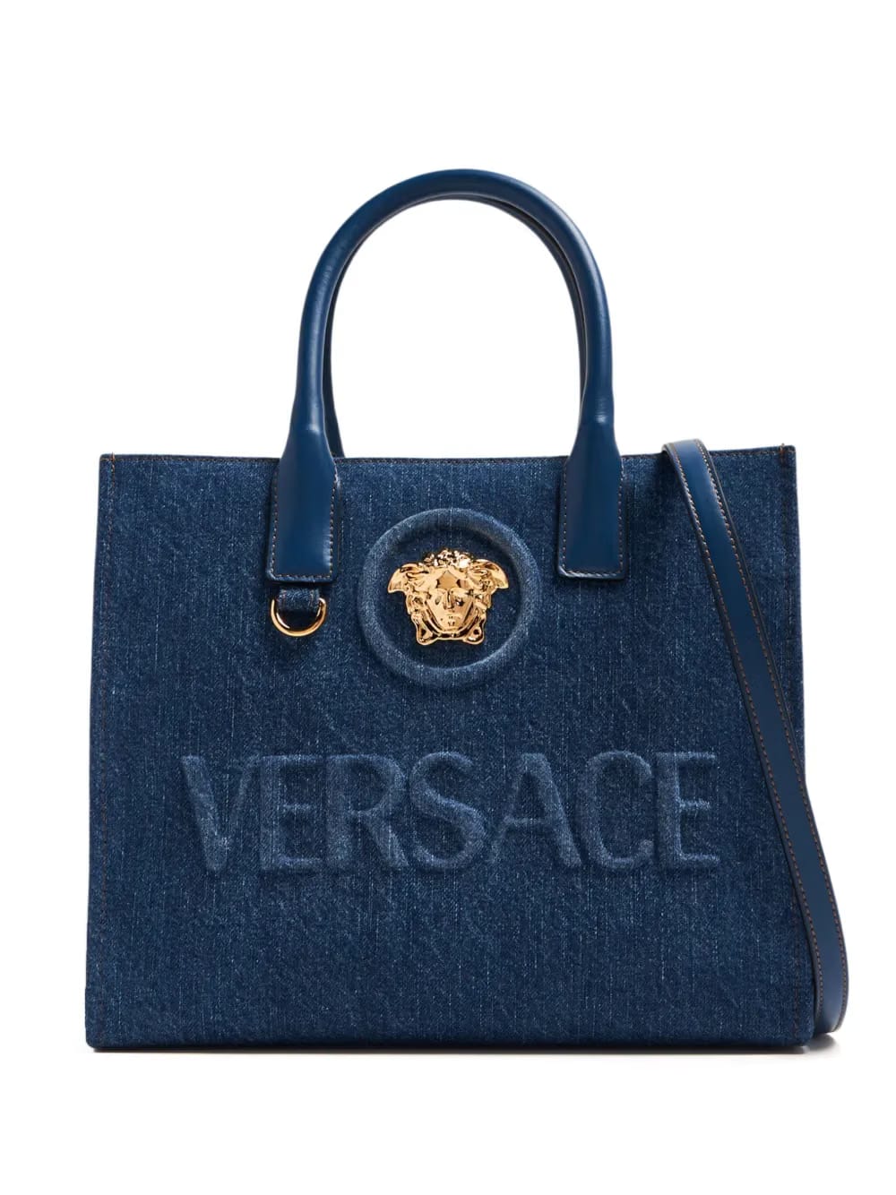 La Medusa denim tote bag