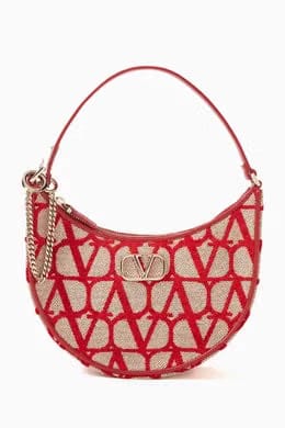 Mini Hobo Bag in VLogo Toile Iconographe
