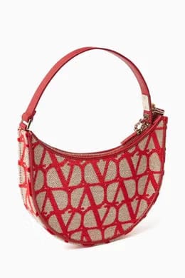 Mini Hobo Bag in VLogo Toile Iconographe