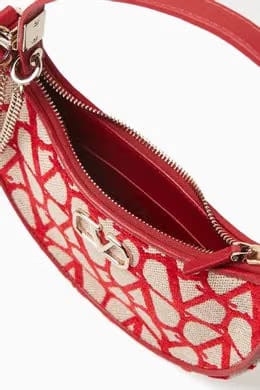 Mini Hobo Bag in VLogo Toile Iconographe