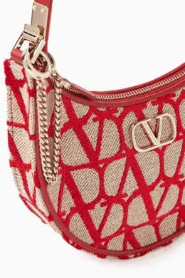 Mini Hobo Bag in VLogo Toile Iconographe