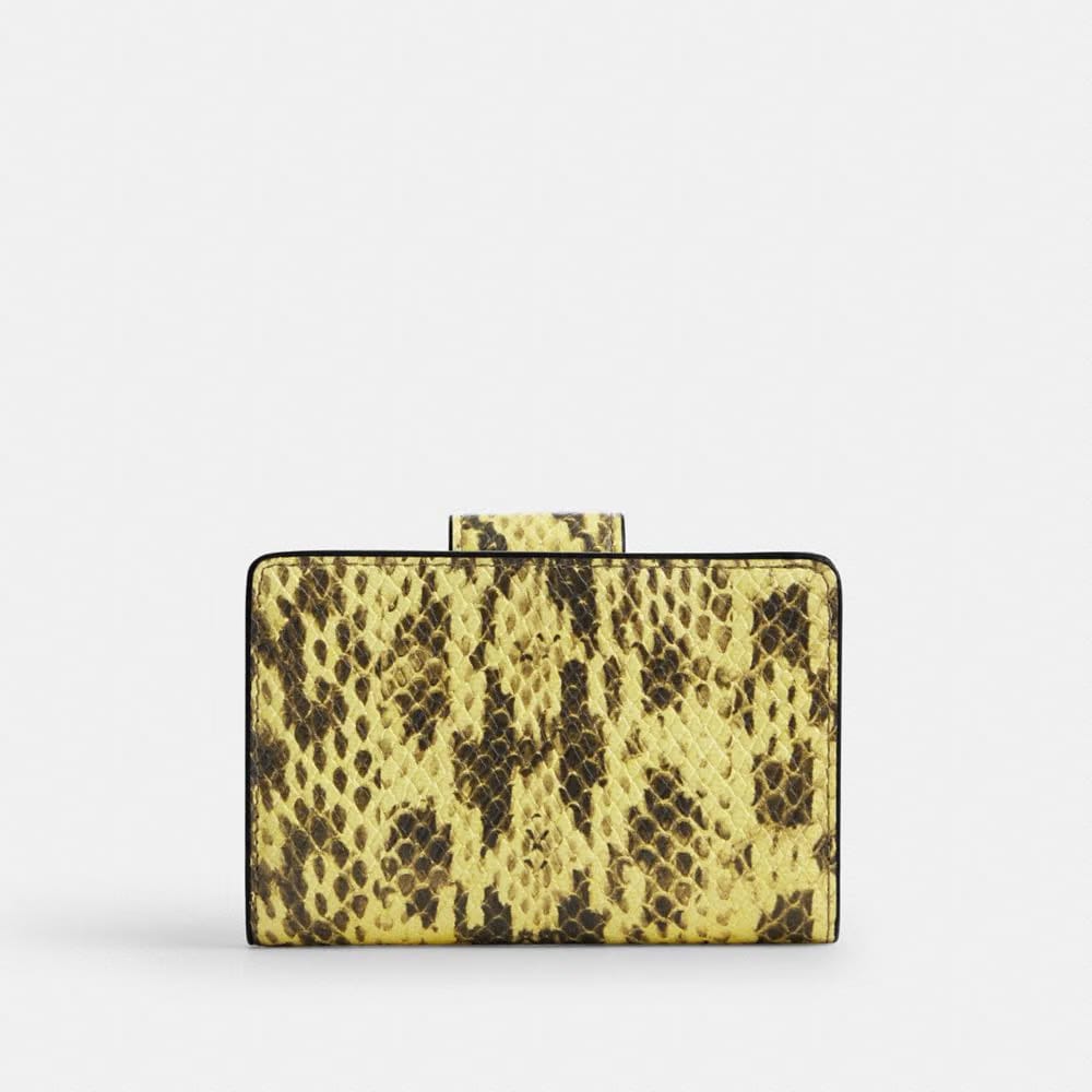 Coach Medium Corner Zip Wallet Gold Yellow