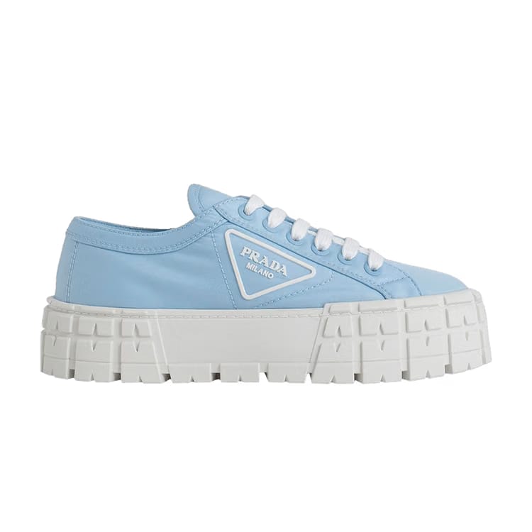 Prada Wmns Gabardine Wheel Platform 'Blue'