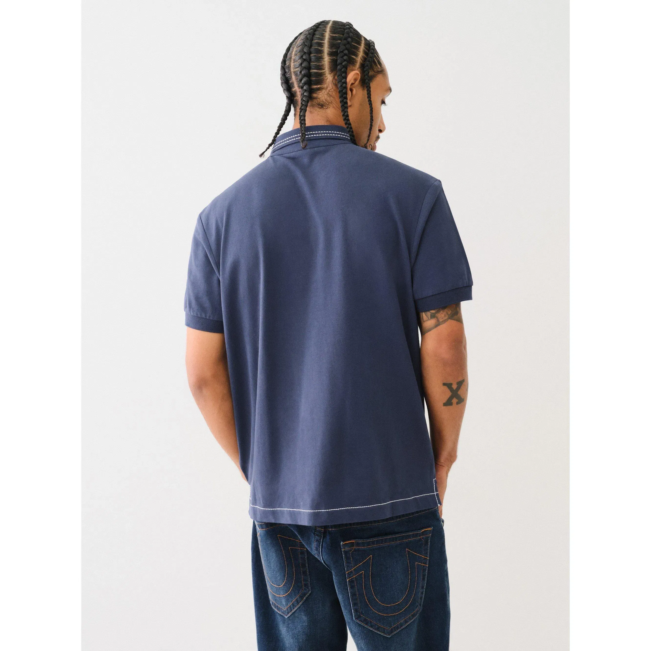 Big T Embroidered Polo Shirt