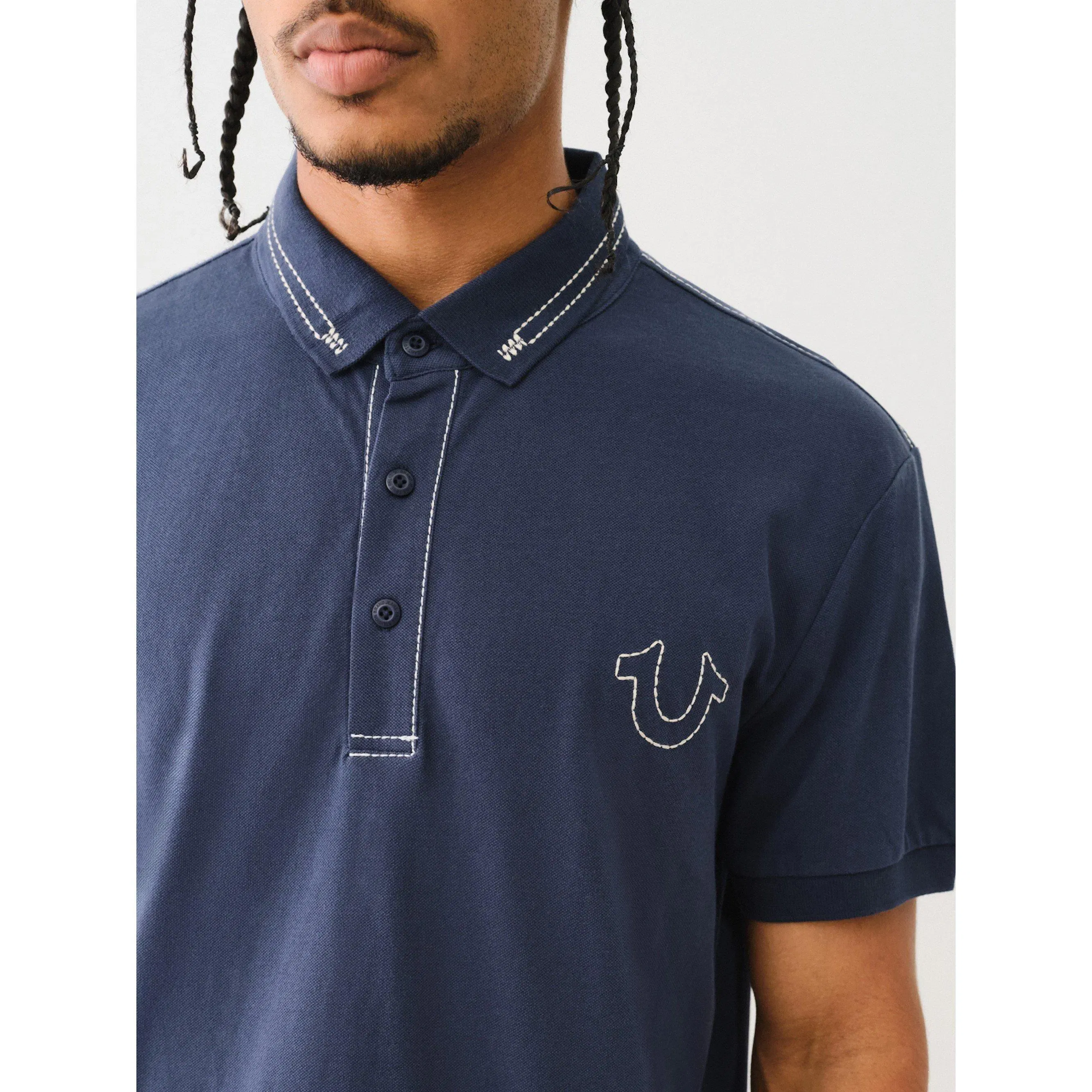 Big T Embroidered Polo Shirt