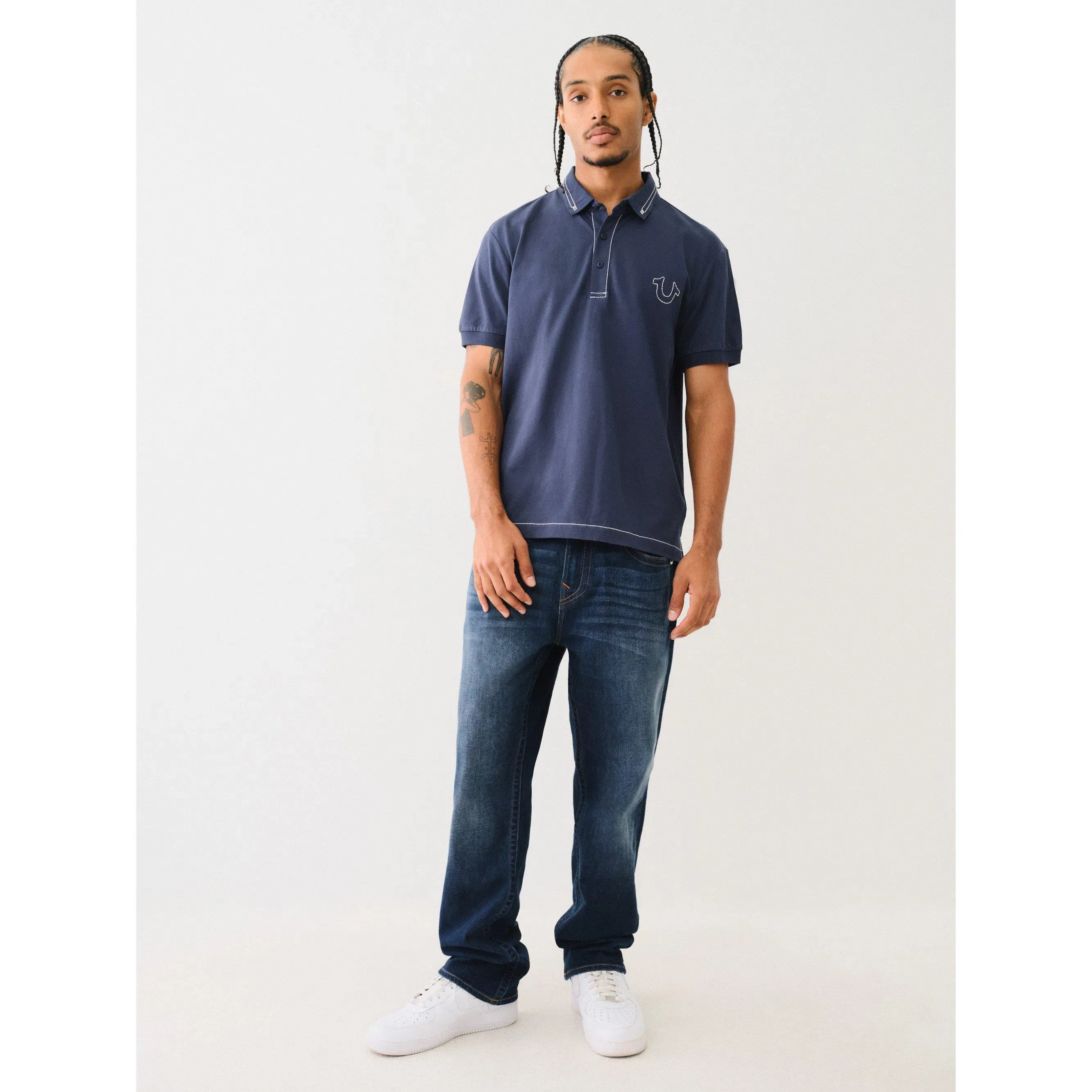 Big T Embroidered Polo Shirt