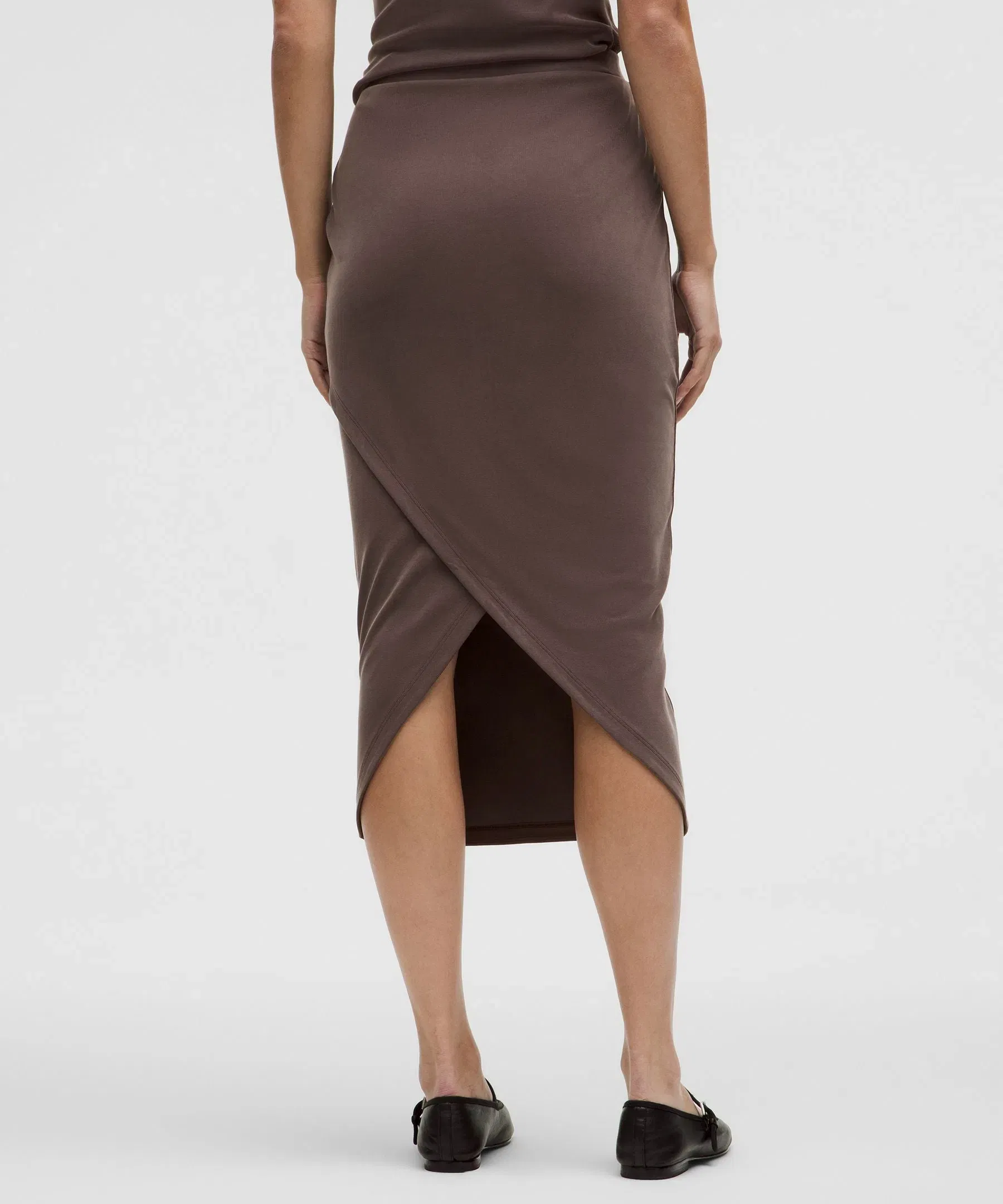 Lululemon Drapey Softstreme Column Midi Skirt
