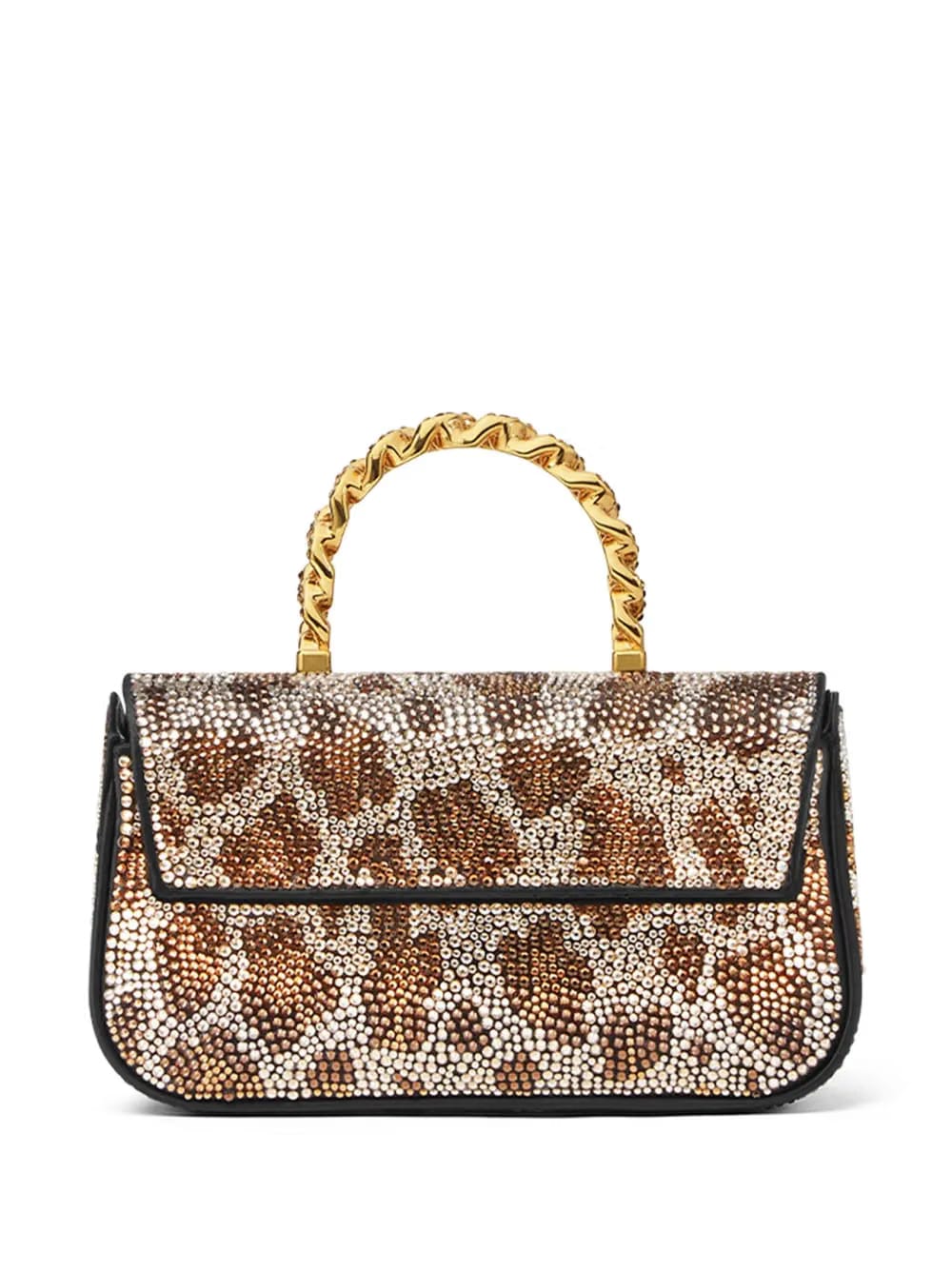 La Medusa crystal-leopard mini bag