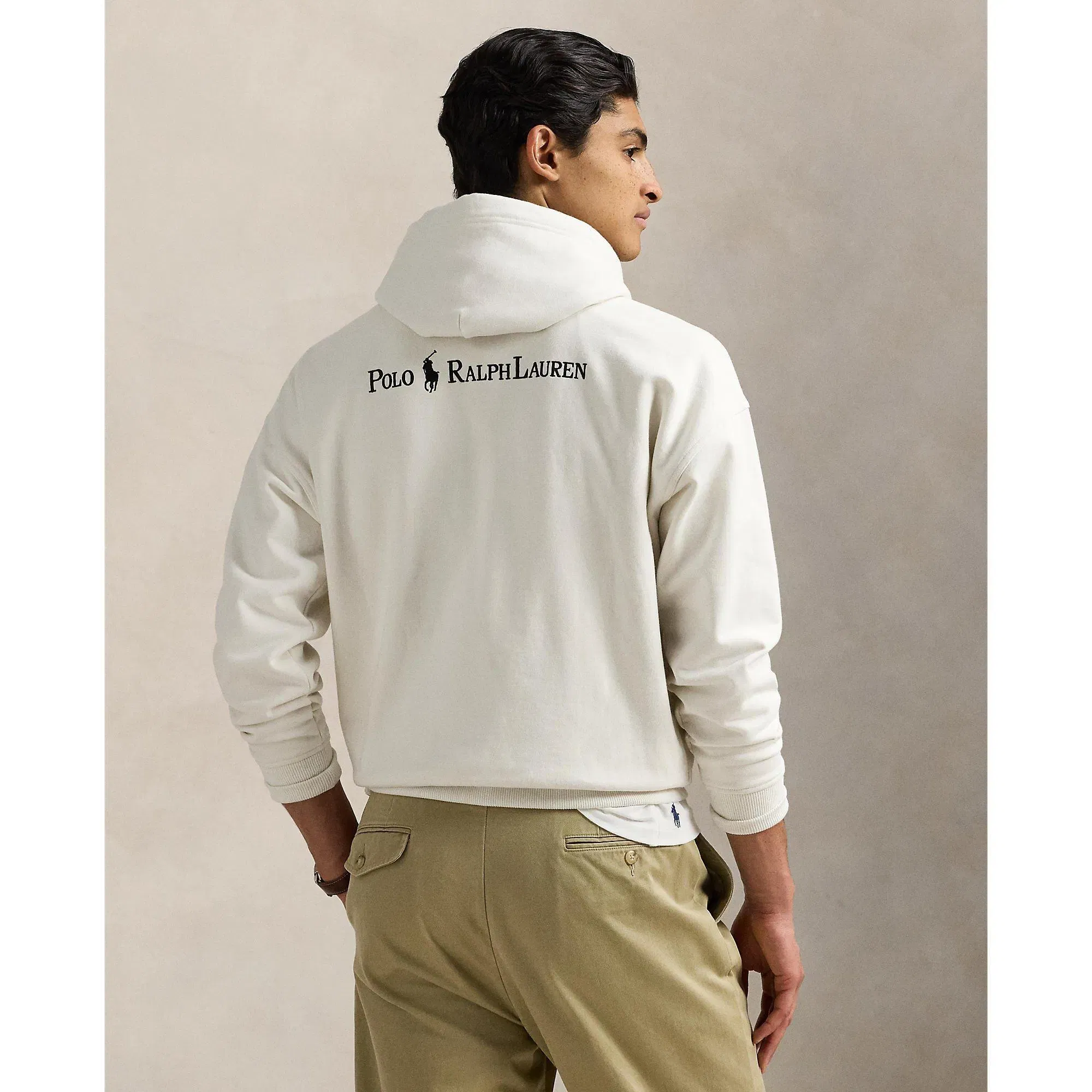 Relaxed Fit Logo Fleece Hoodie