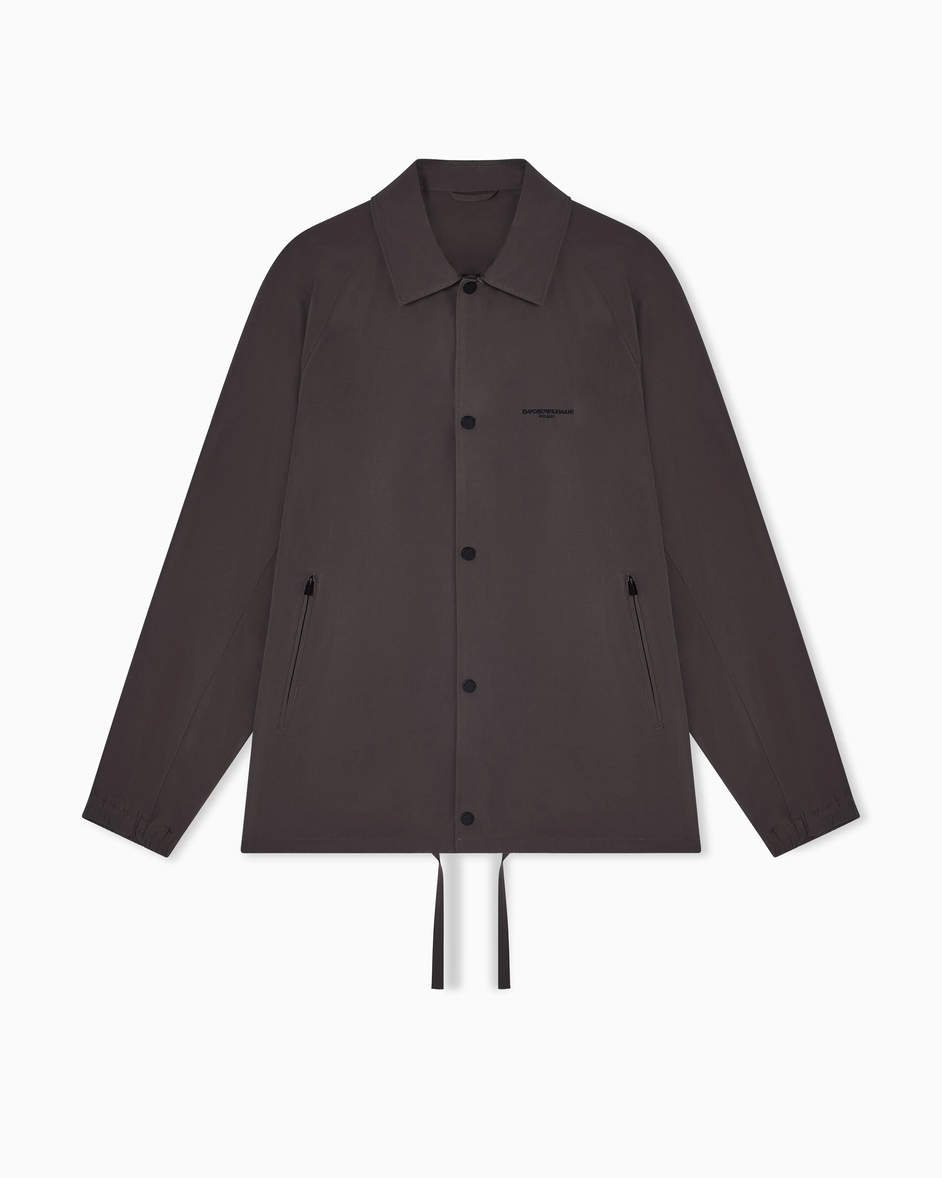 Emporio Armani Nylon blouson with logo embroidery