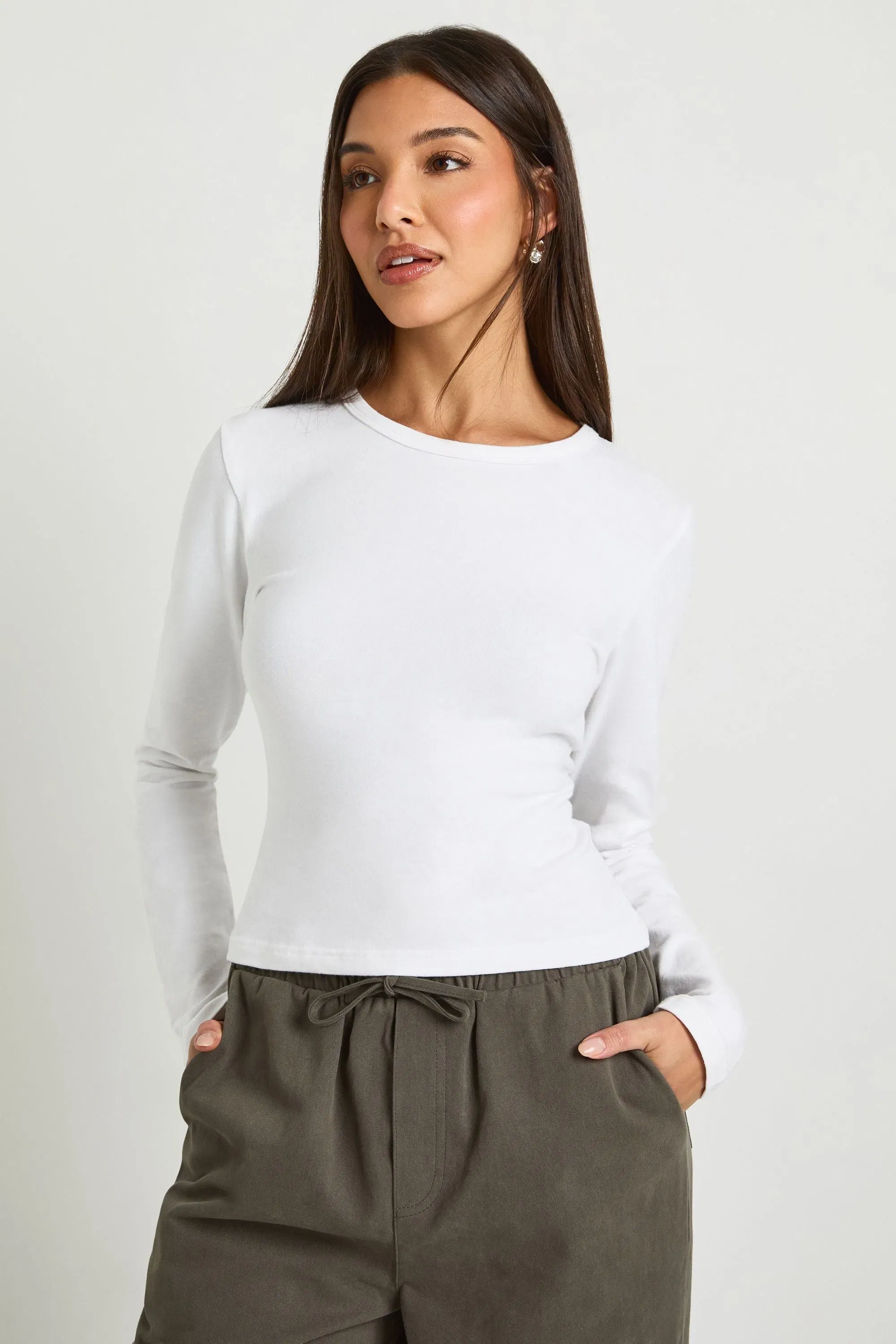 Basic Long Sleeve Fitted Top