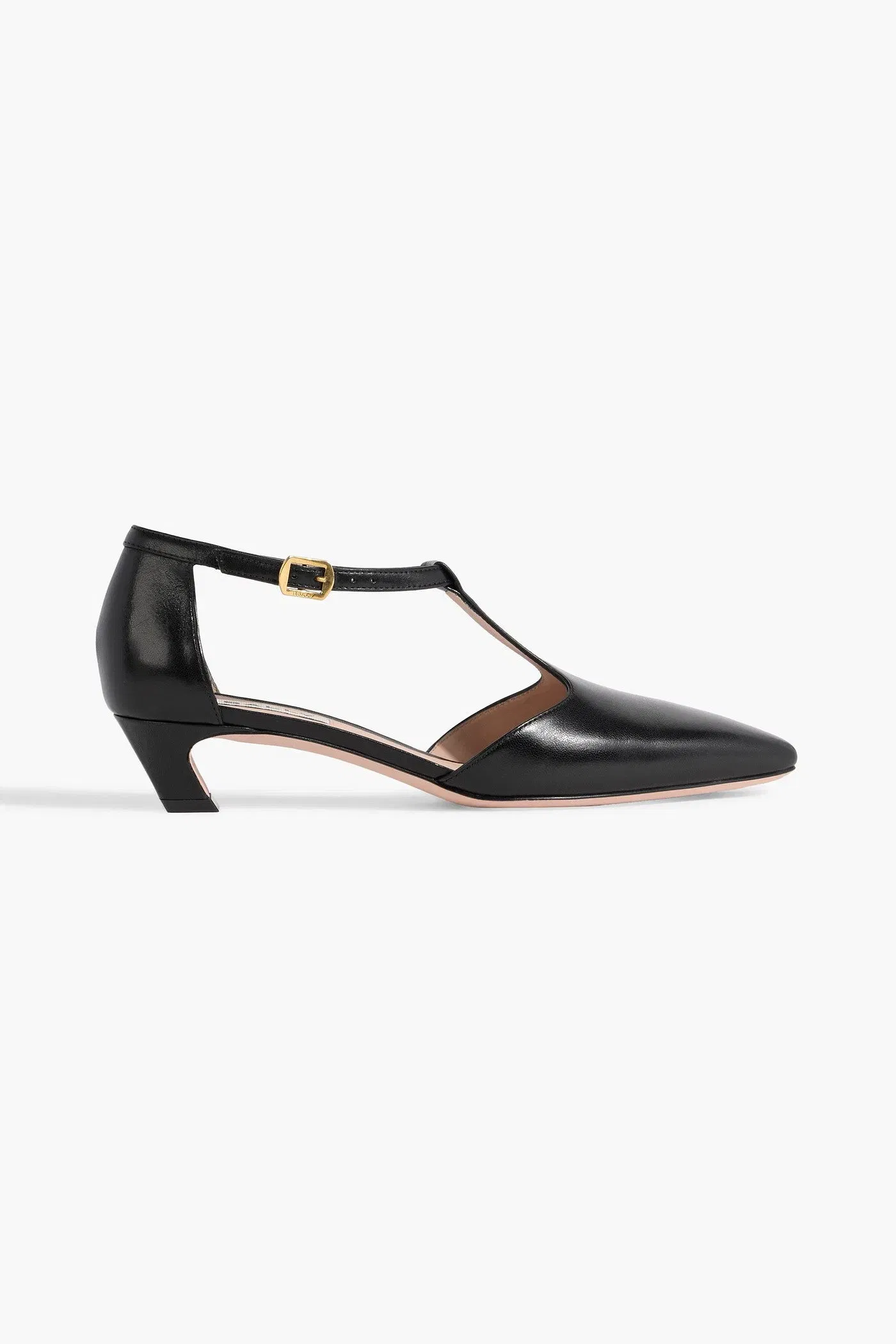 Bally Symira Leather Mary Jane Pumps Black Women's