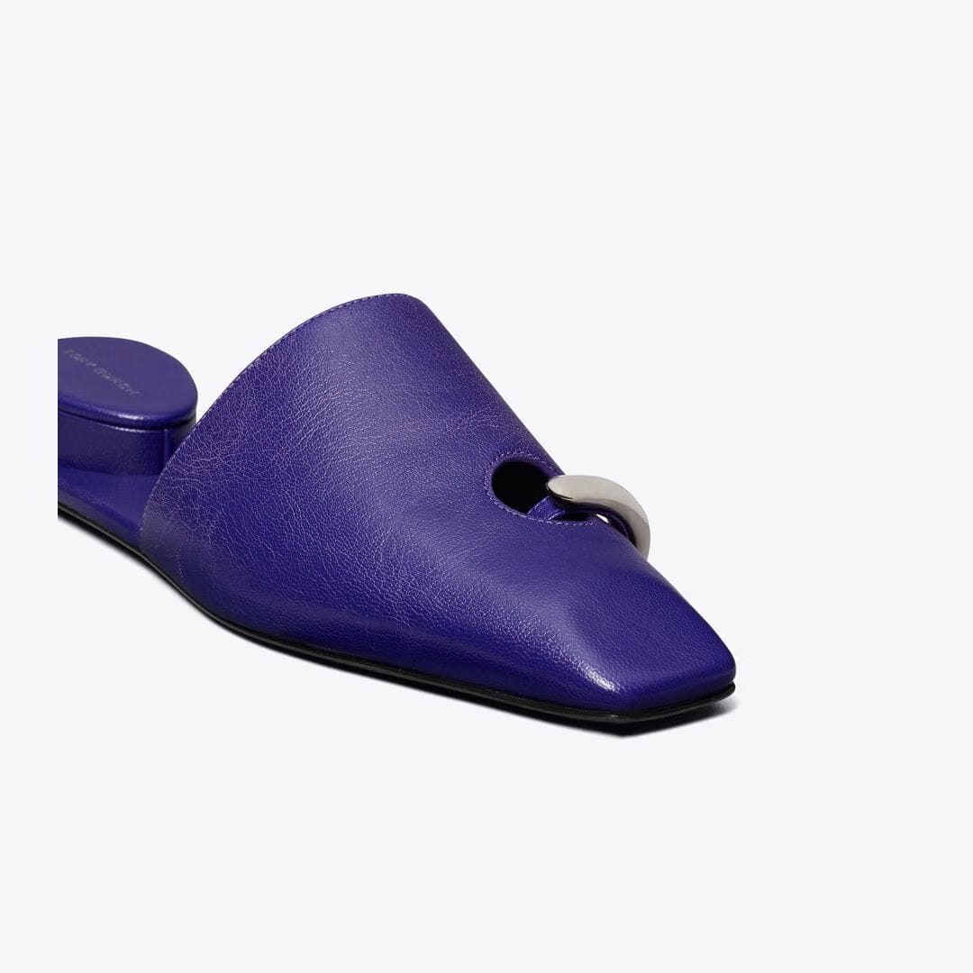 Tory Burch Pierced Mule BALLPOINT BLUE / SILVER