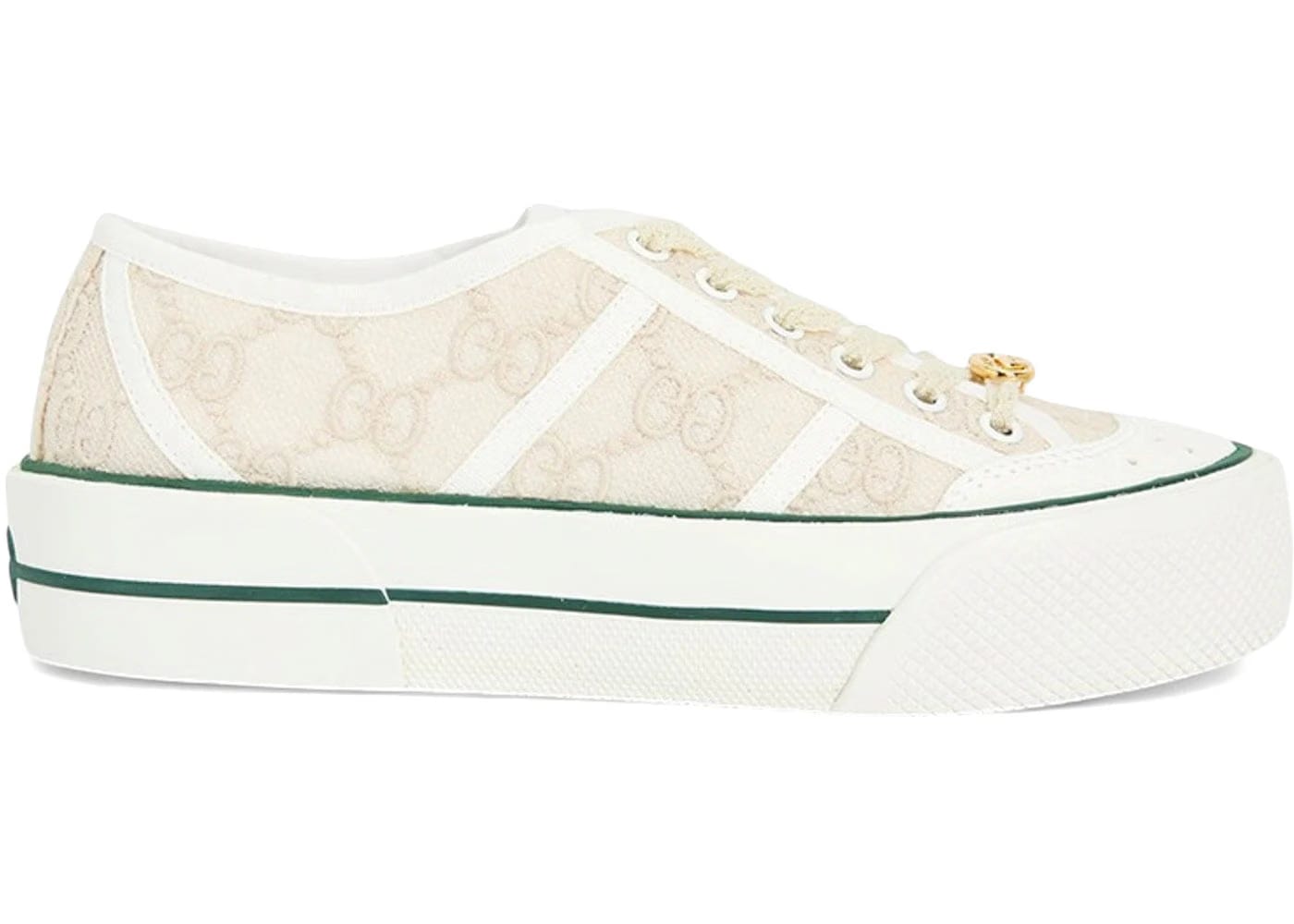 Gucci Lace Sneakers Ivory Womens