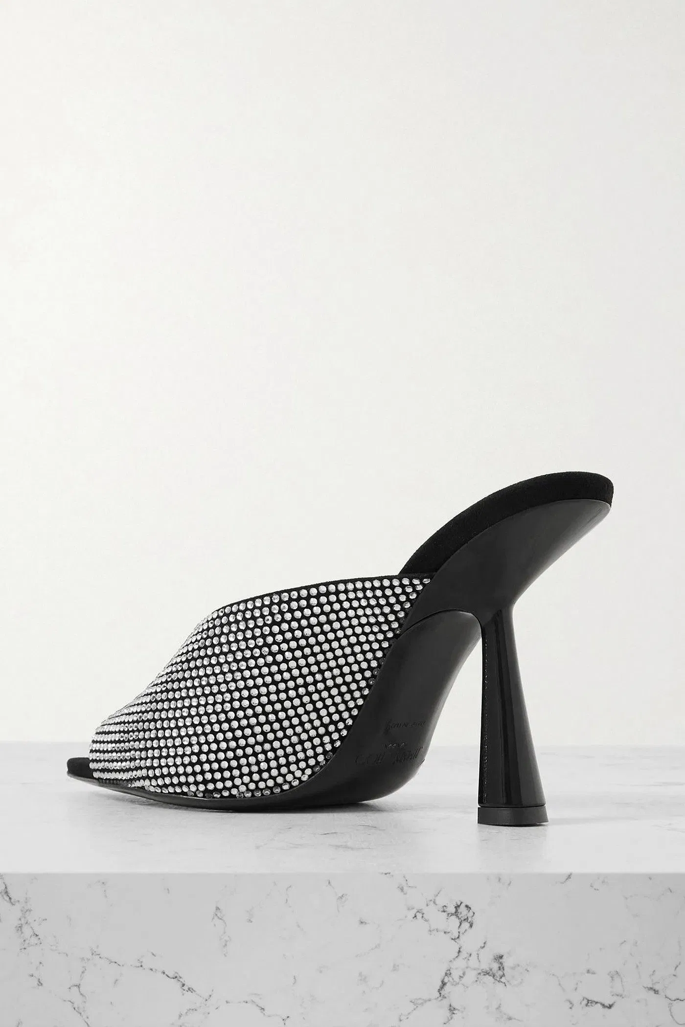 Jimmy Choo Maryanne Crystal-Embellished Suede Pumps Black Women's
