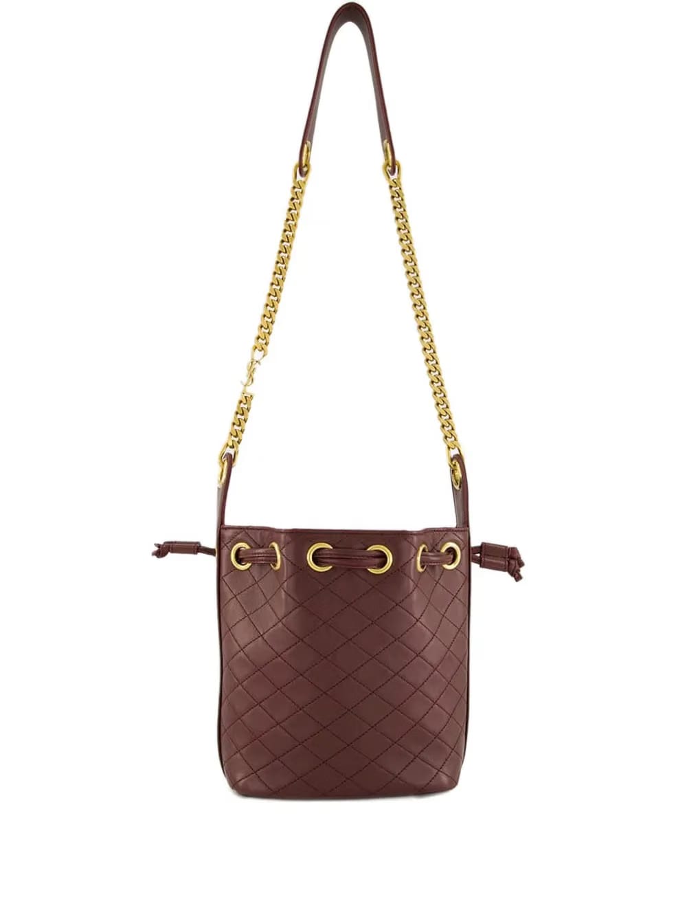mini quilted-leather bucket bag
