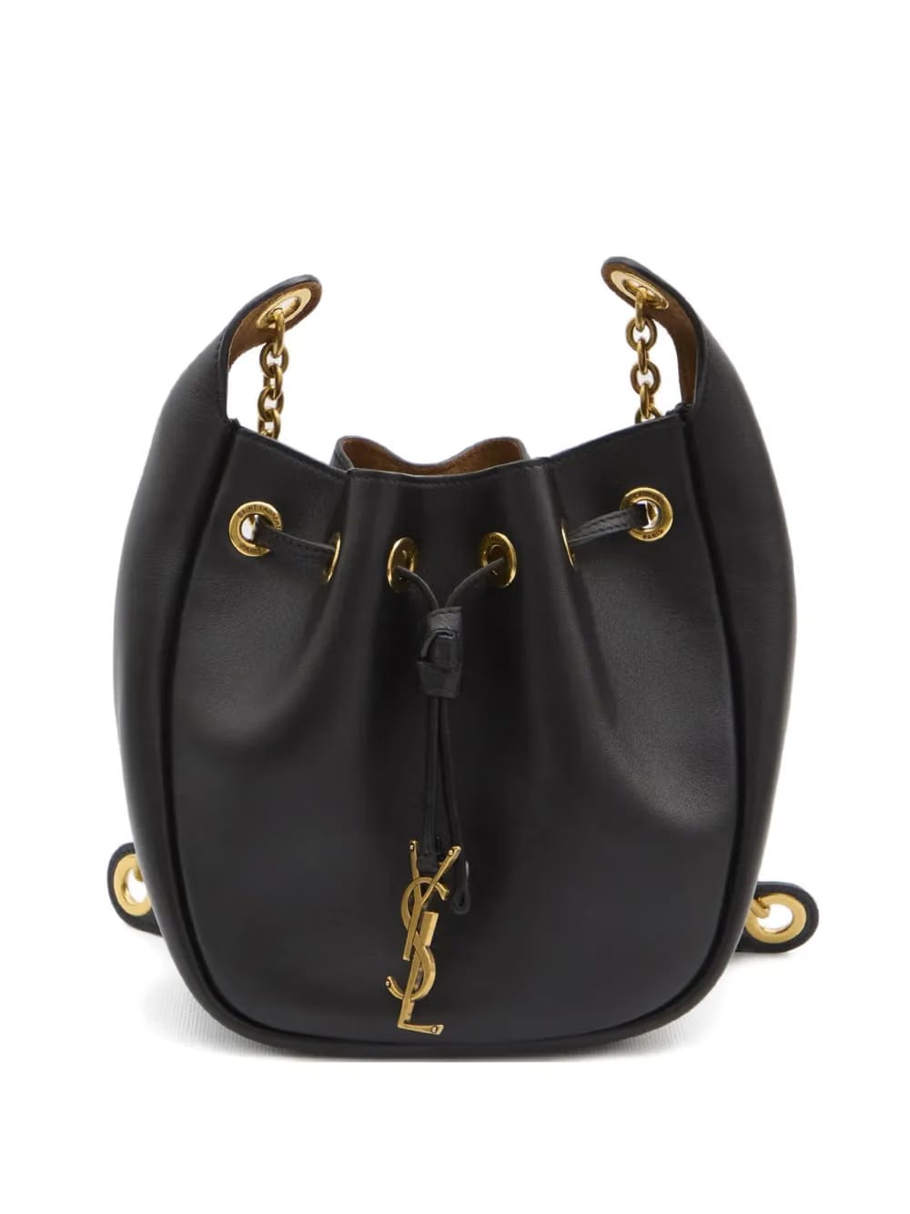 Cassandre drawstring leather shoulder bag