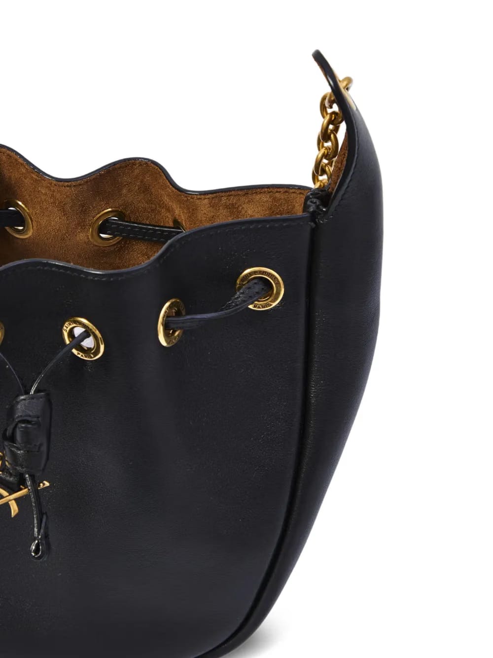 Cassandre drawstring leather shoulder bag
