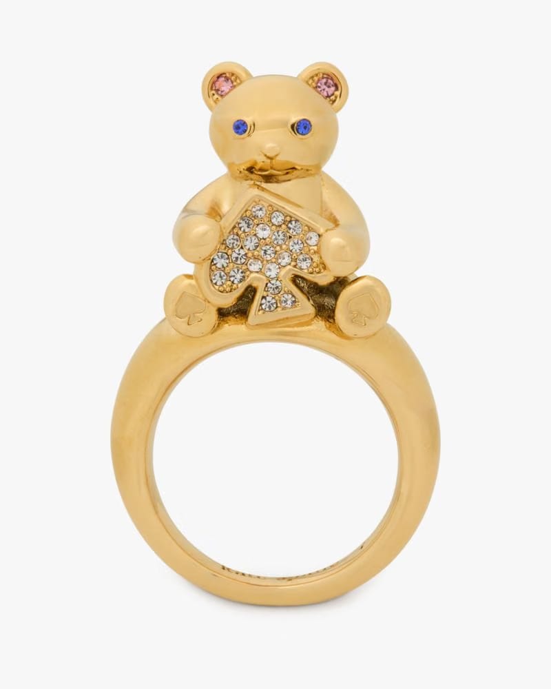 Oh What Fun Spade Teddy Bear Ring