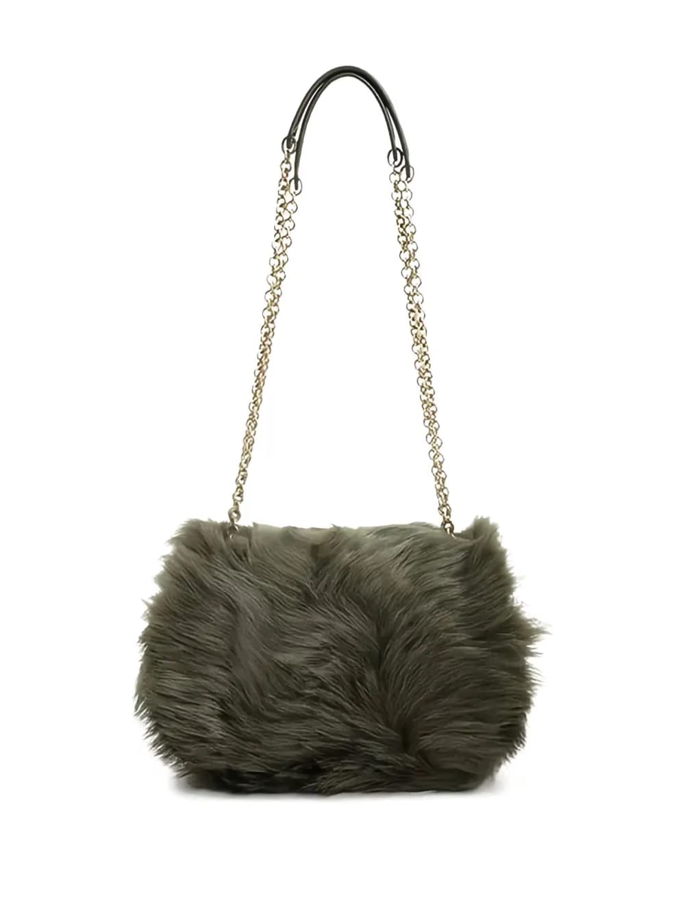 Jamie shearling shoulder bag