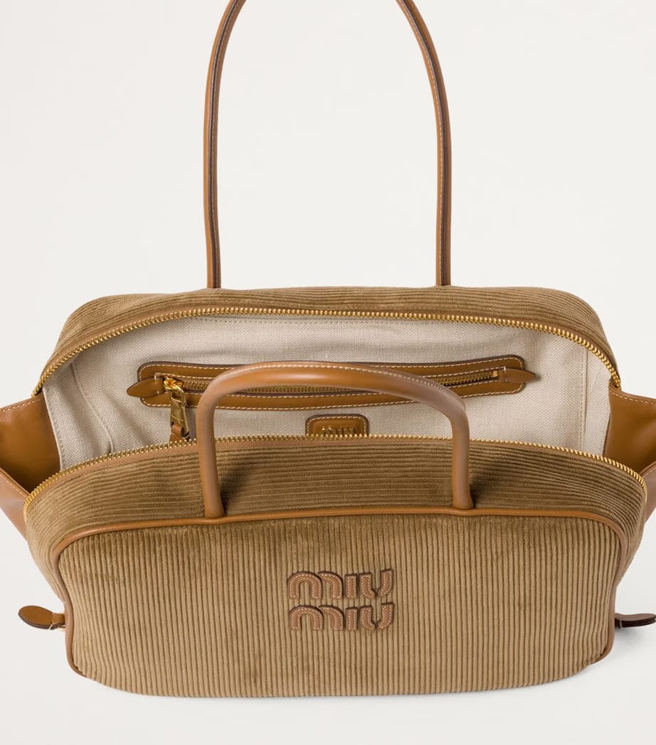 Corduroy Beau Top-Handle Bag