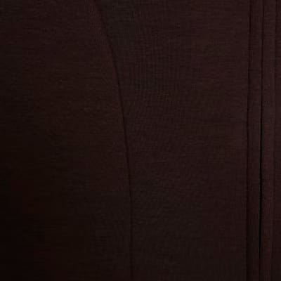 Brown Long Sleeve Premium Zip Through Hoodie