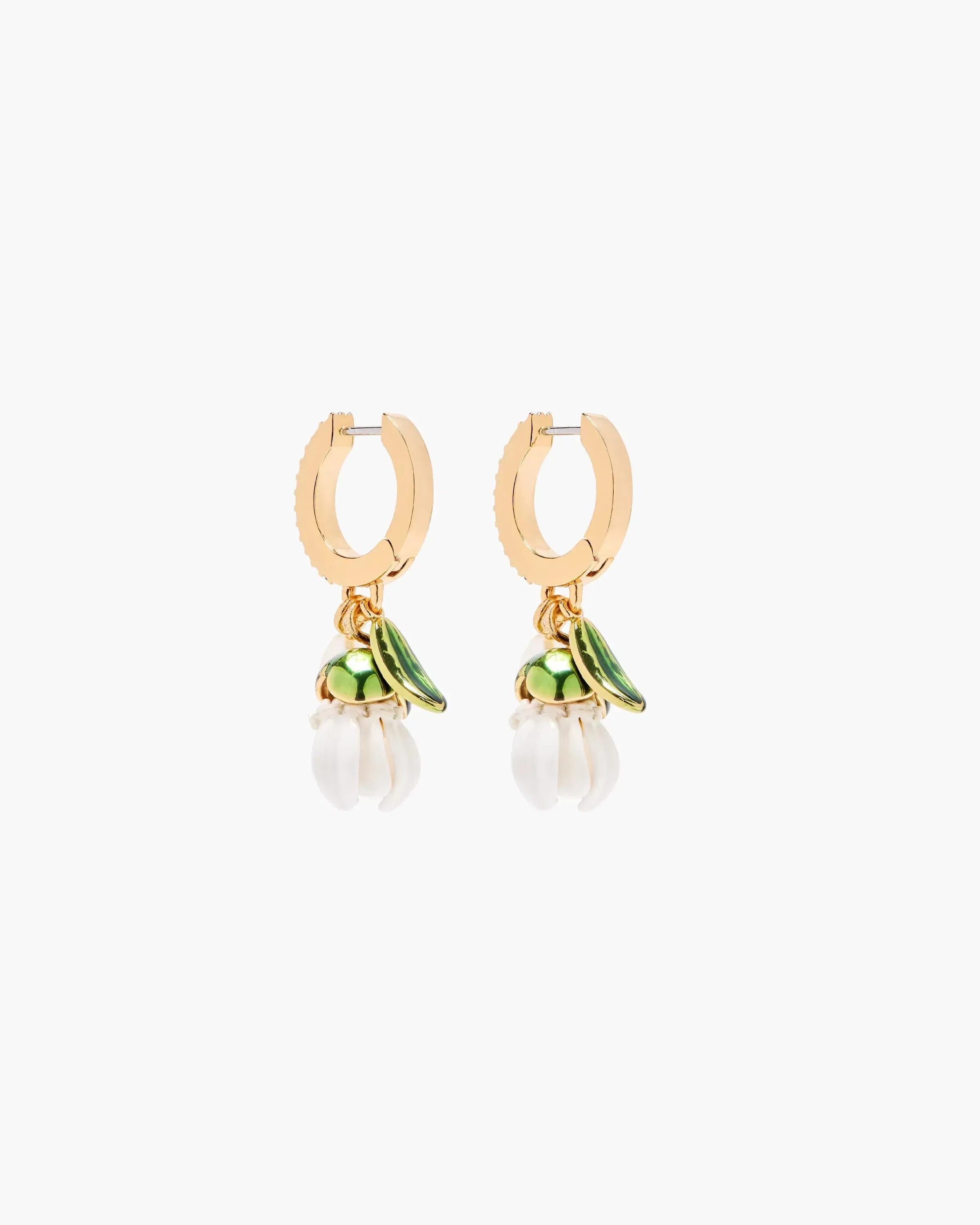 The Rooted Daisy Hoop Earrings