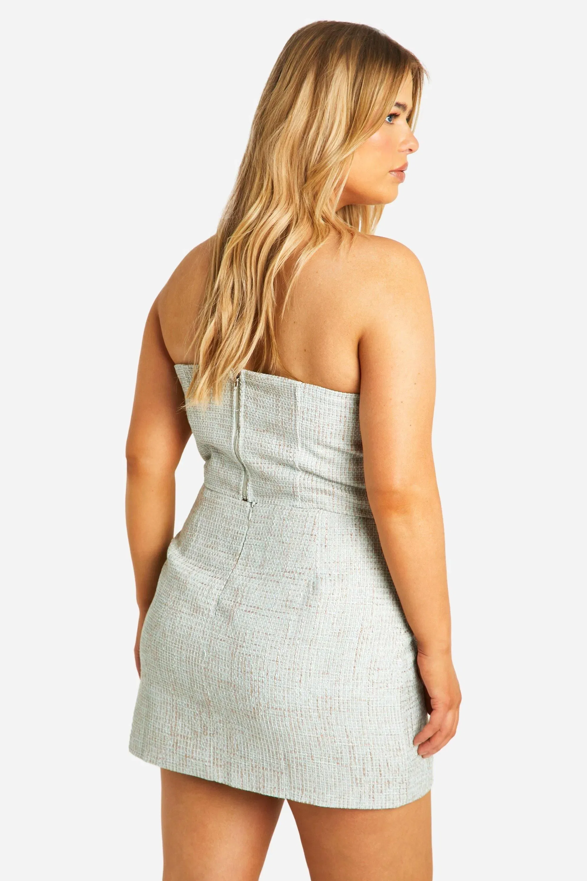 Plus Boucle Mini Skirt